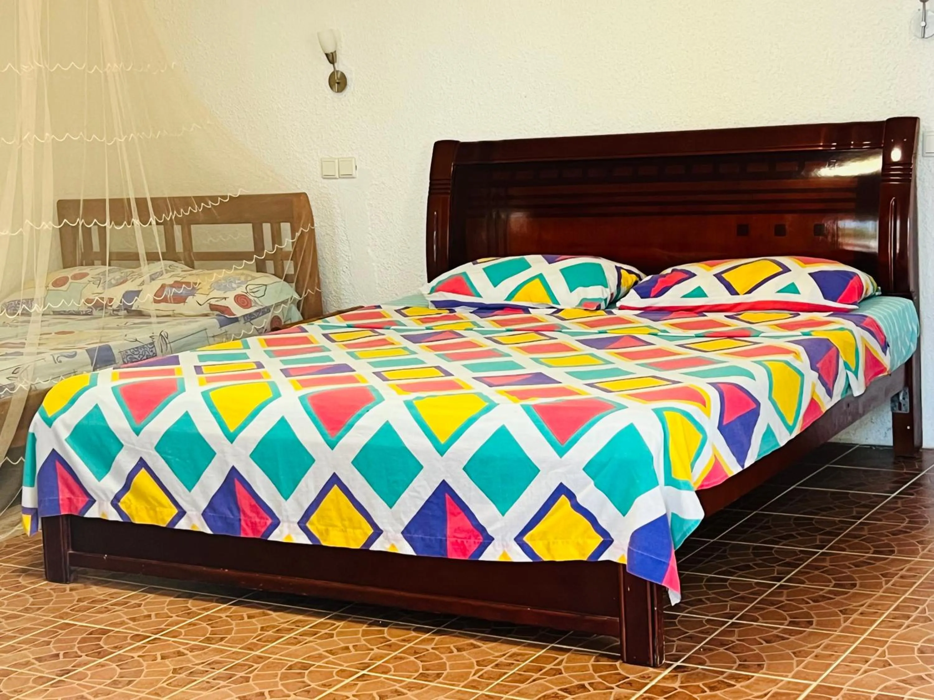 Bed in Pintuyan Dive Resort