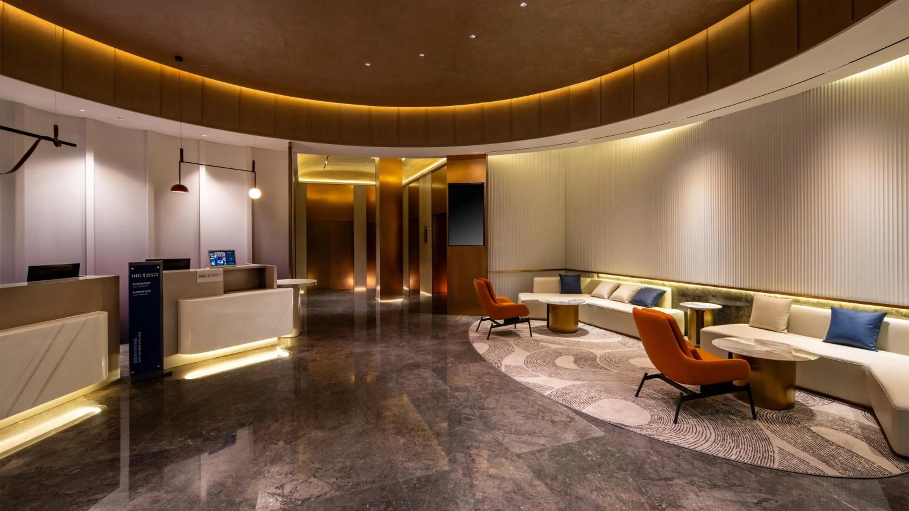 Lobby or reception in Holiday Inn Express Shenzhen Sports Center by IHG