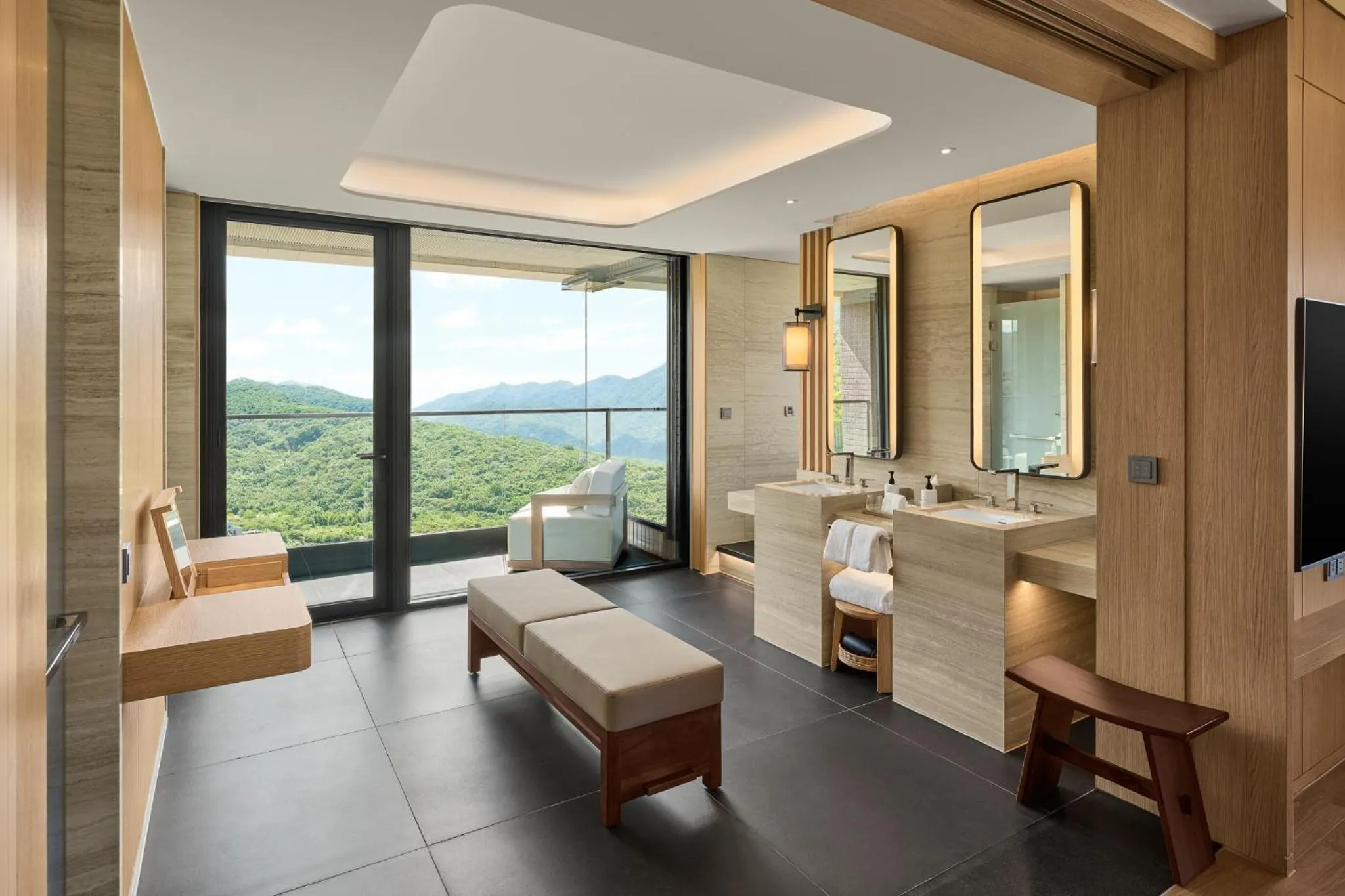 Bathroom in InterContinental Hotels New Taipei Hot Spring by IHG
