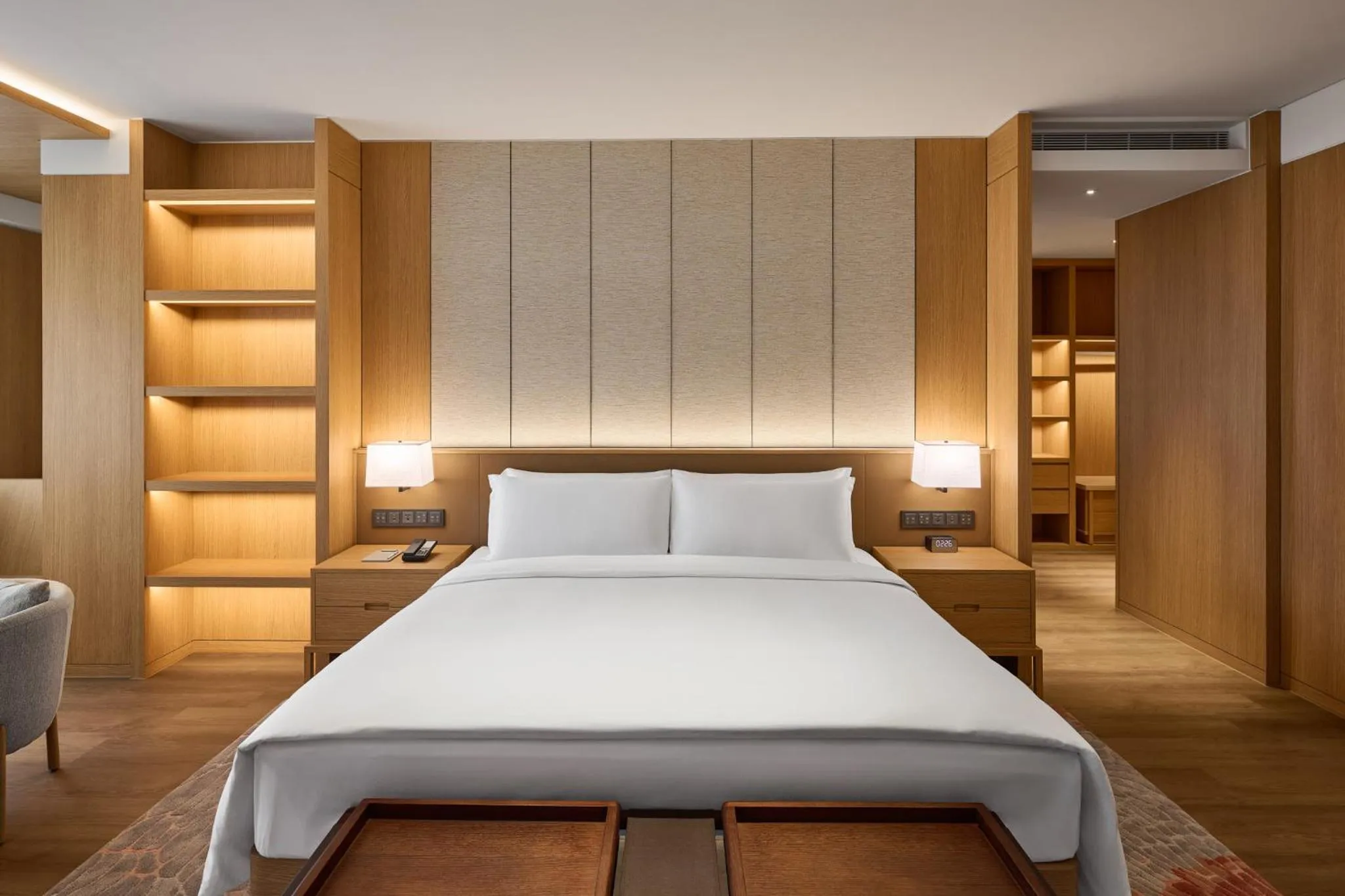 Bed in InterContinental Hotels New Taipei Hot Spring by IHG