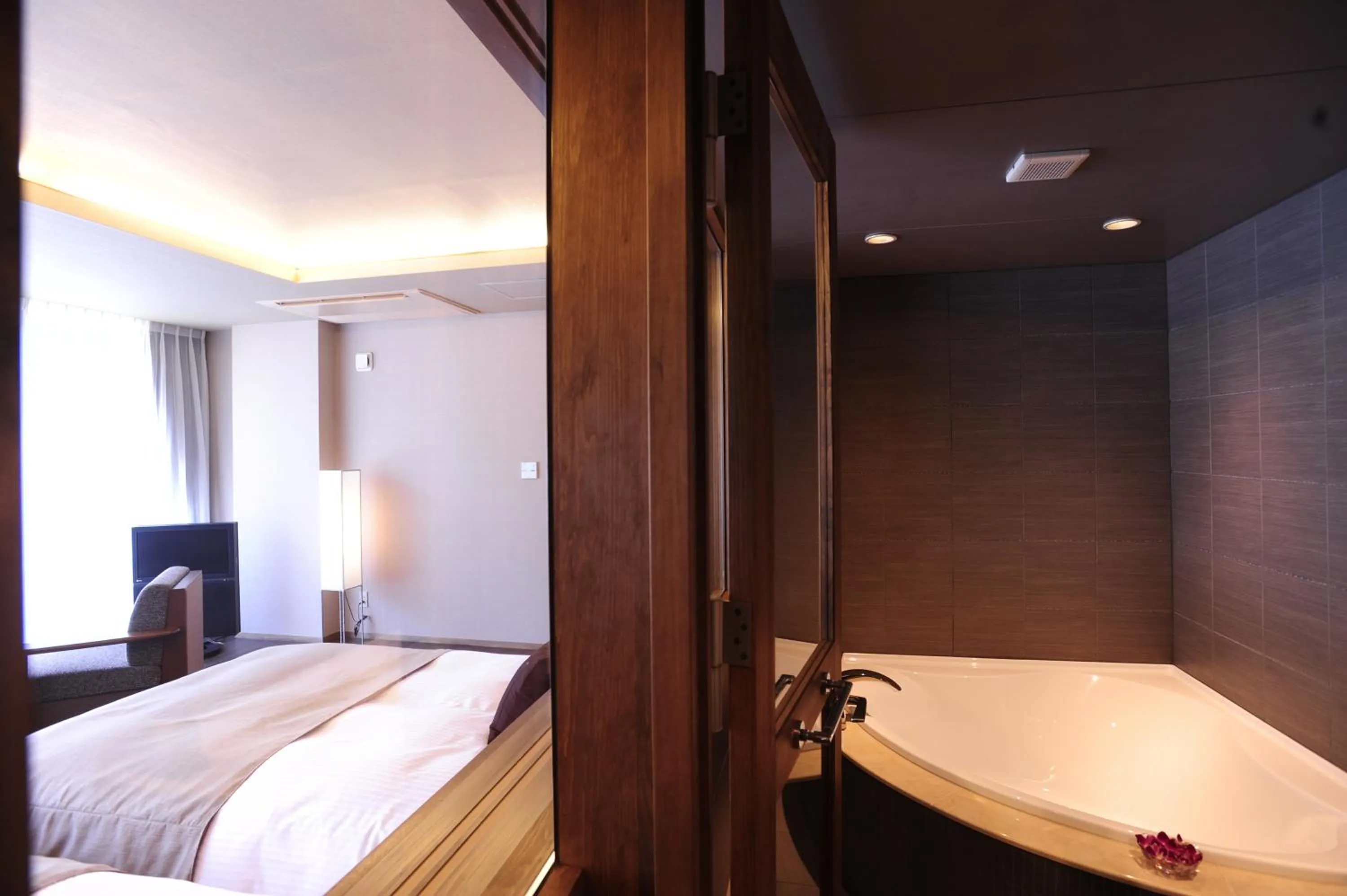 Bathroom, Bed in Tokinenoyado Yunushi Ichijoh