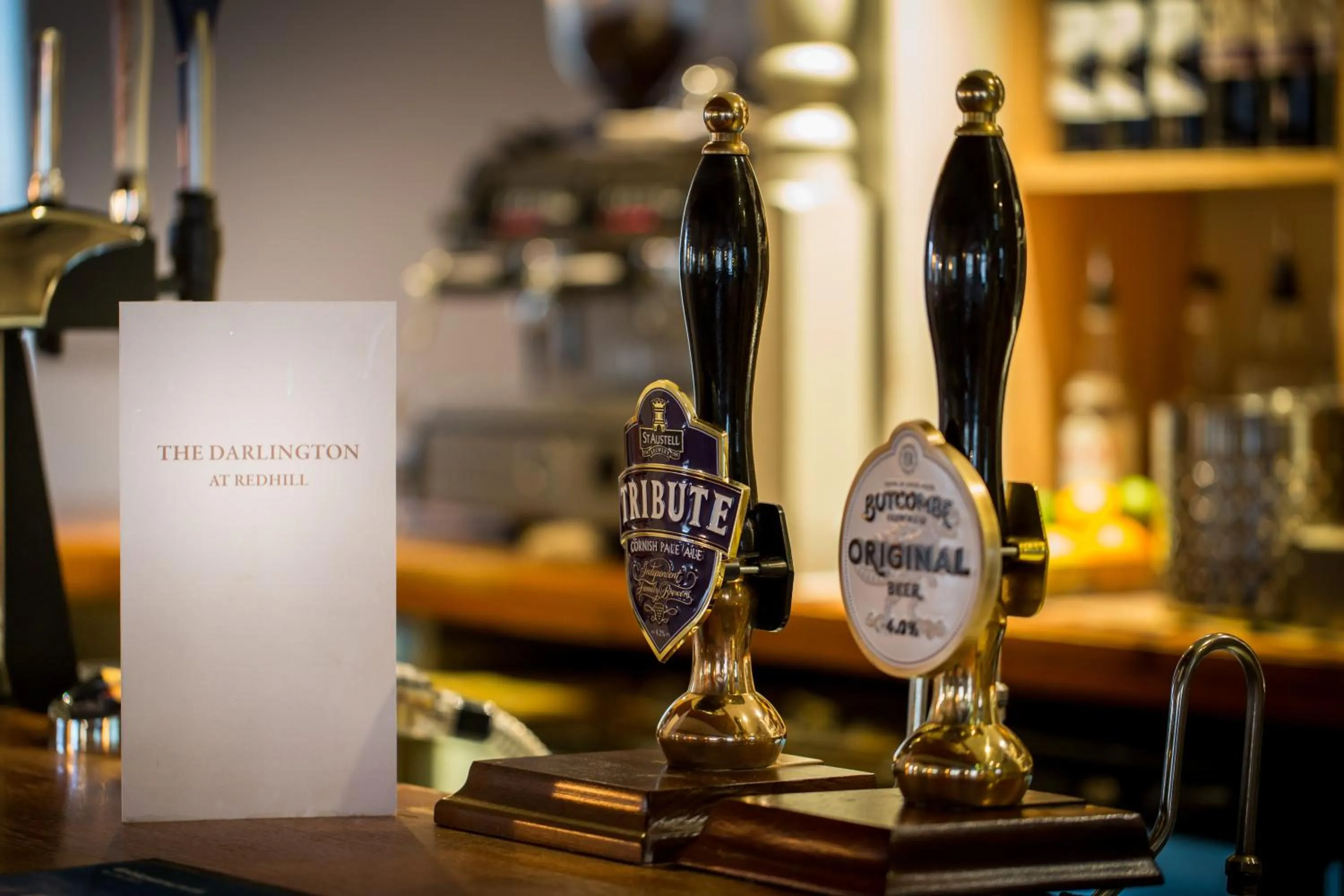 Alcoholic drinks in Darlington Arms