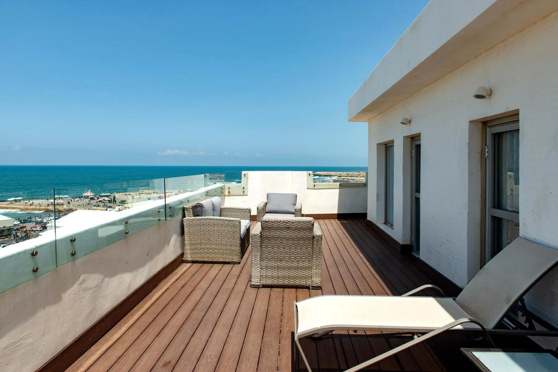 Balcony/Terrace in PLAY Seaport Suite Hotel TLV