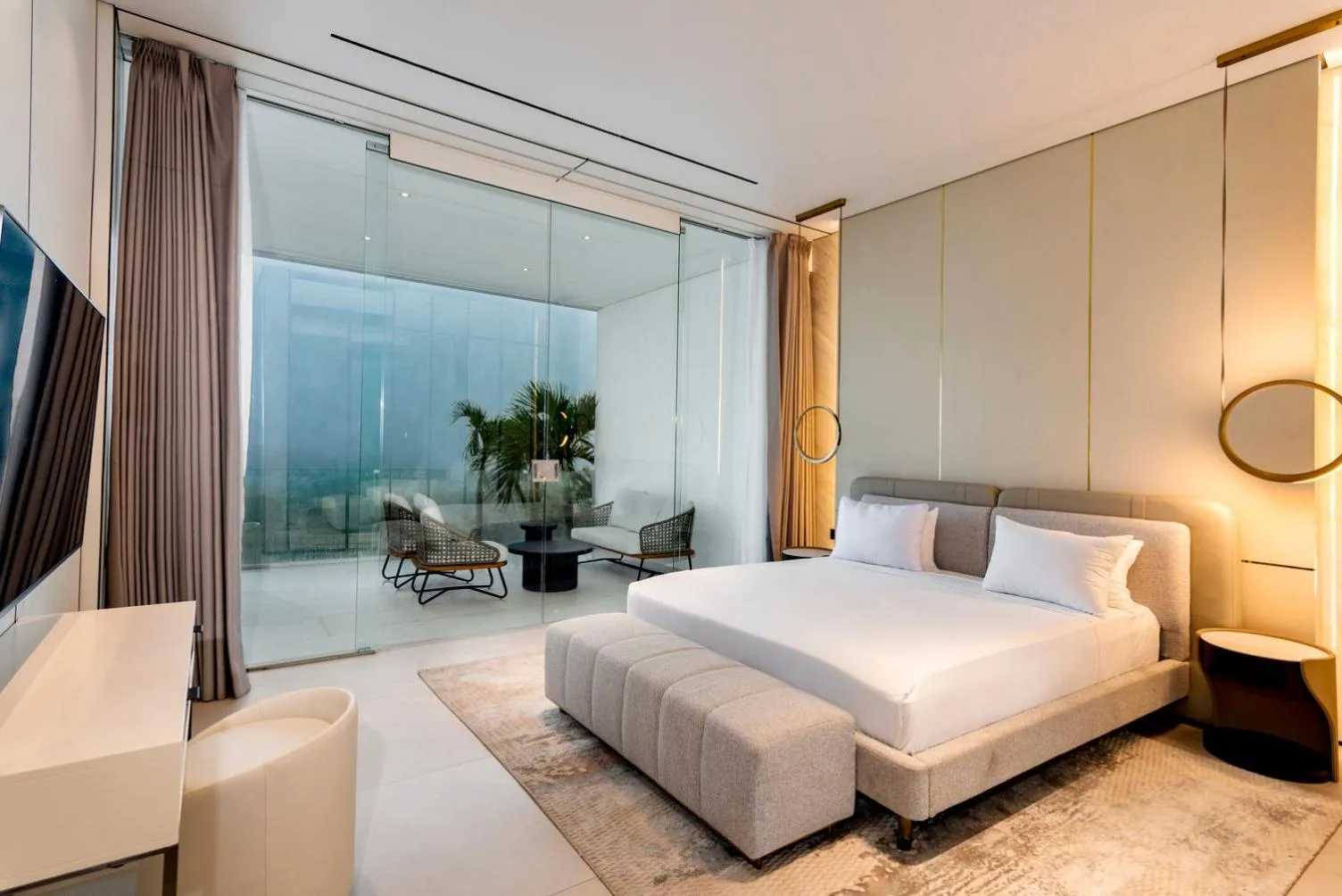 Bedroom, Bed in Sky Star Ocean View Uluwatu