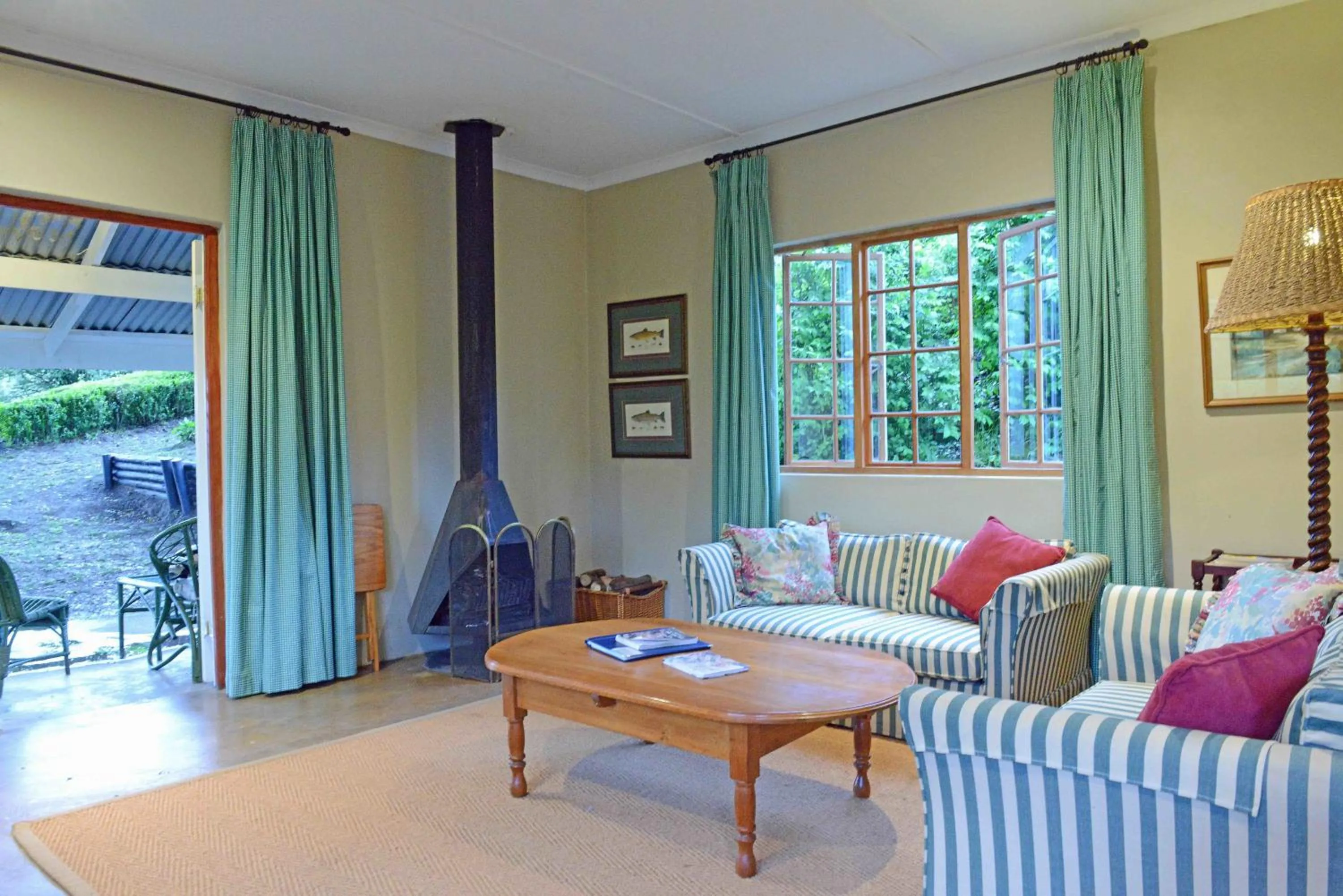 Seating area in Mkomazana Mountain Cottages