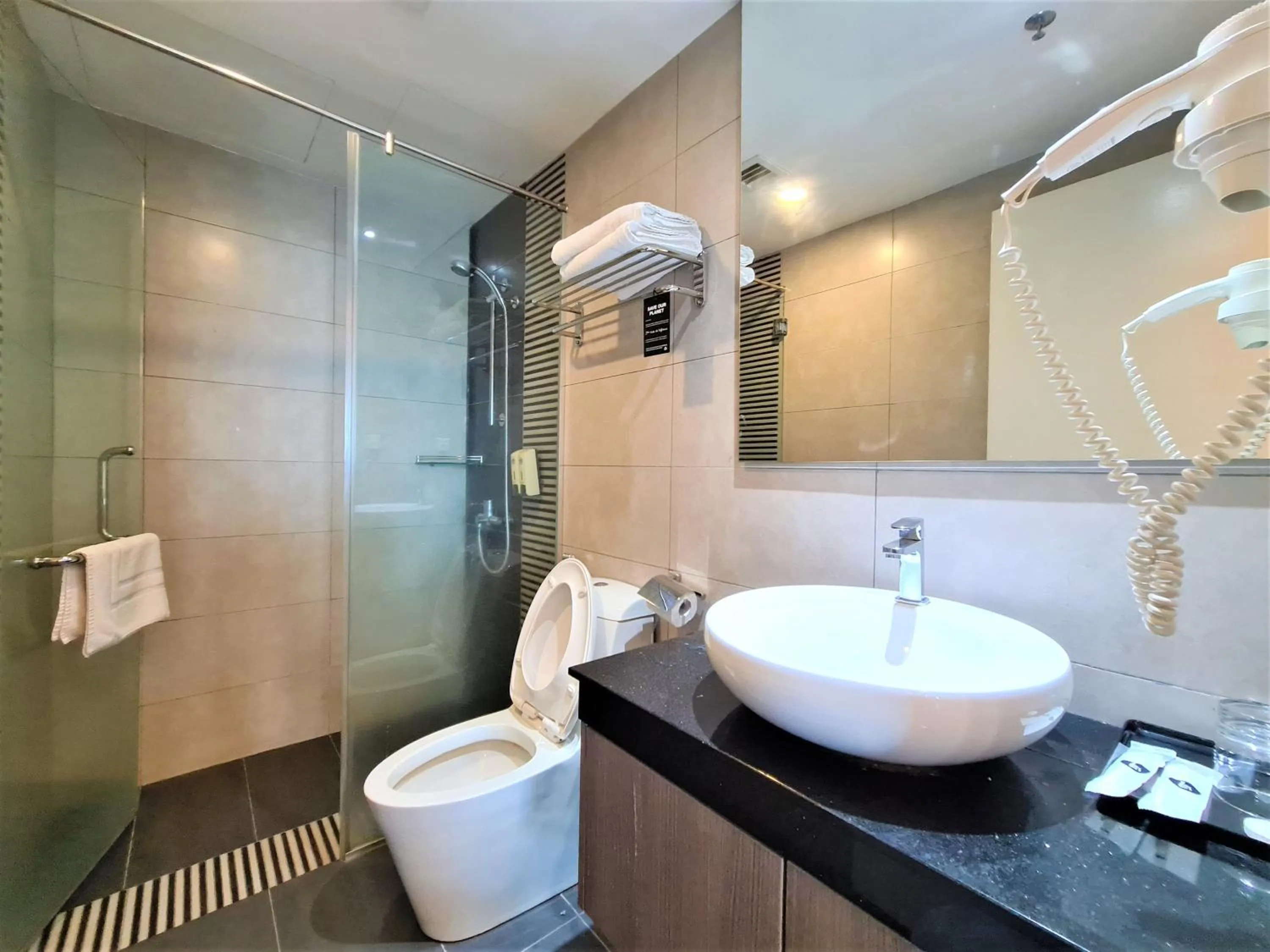 Shower in Nexus Business Suite Hotel