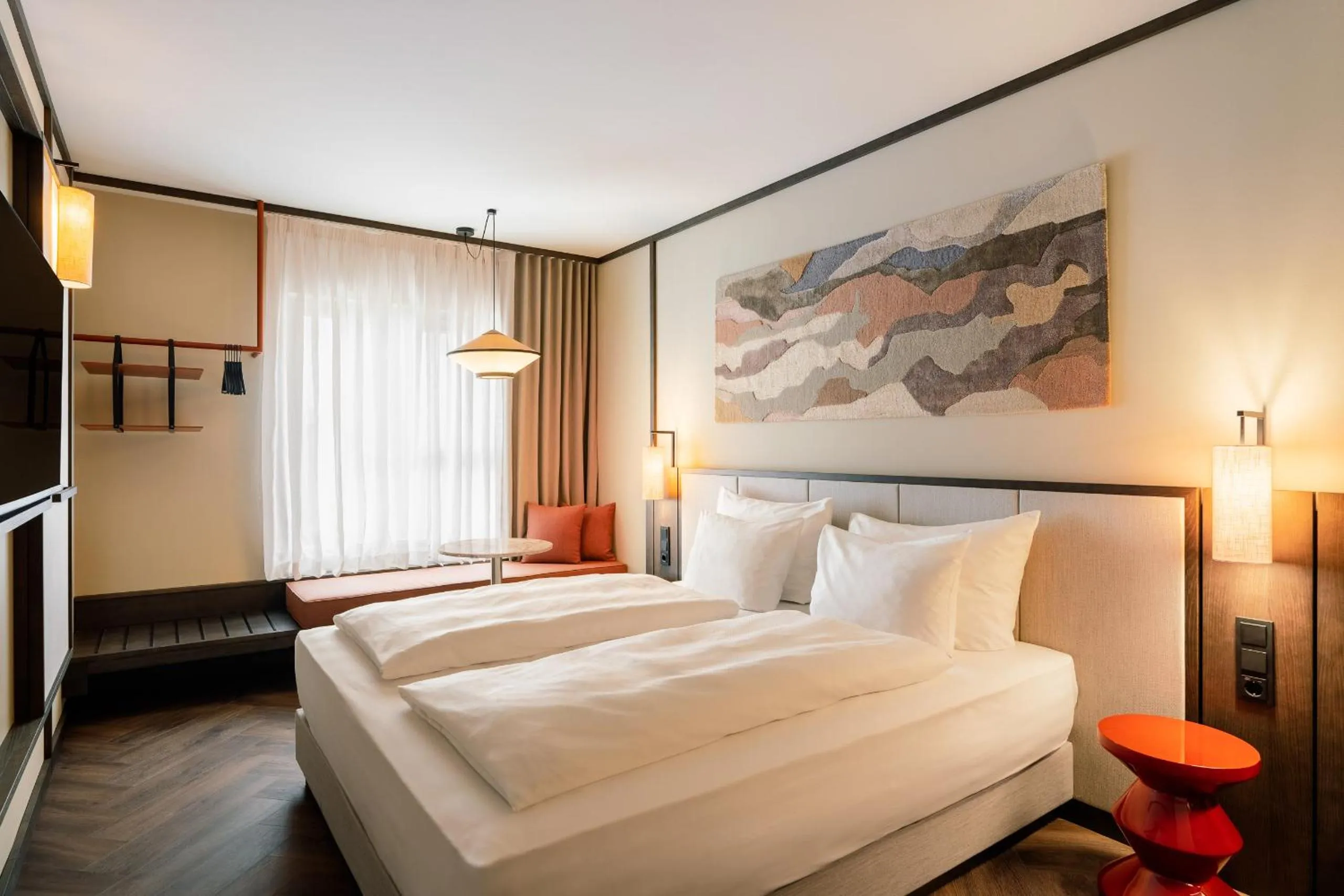 Bed in Hotel Schani City