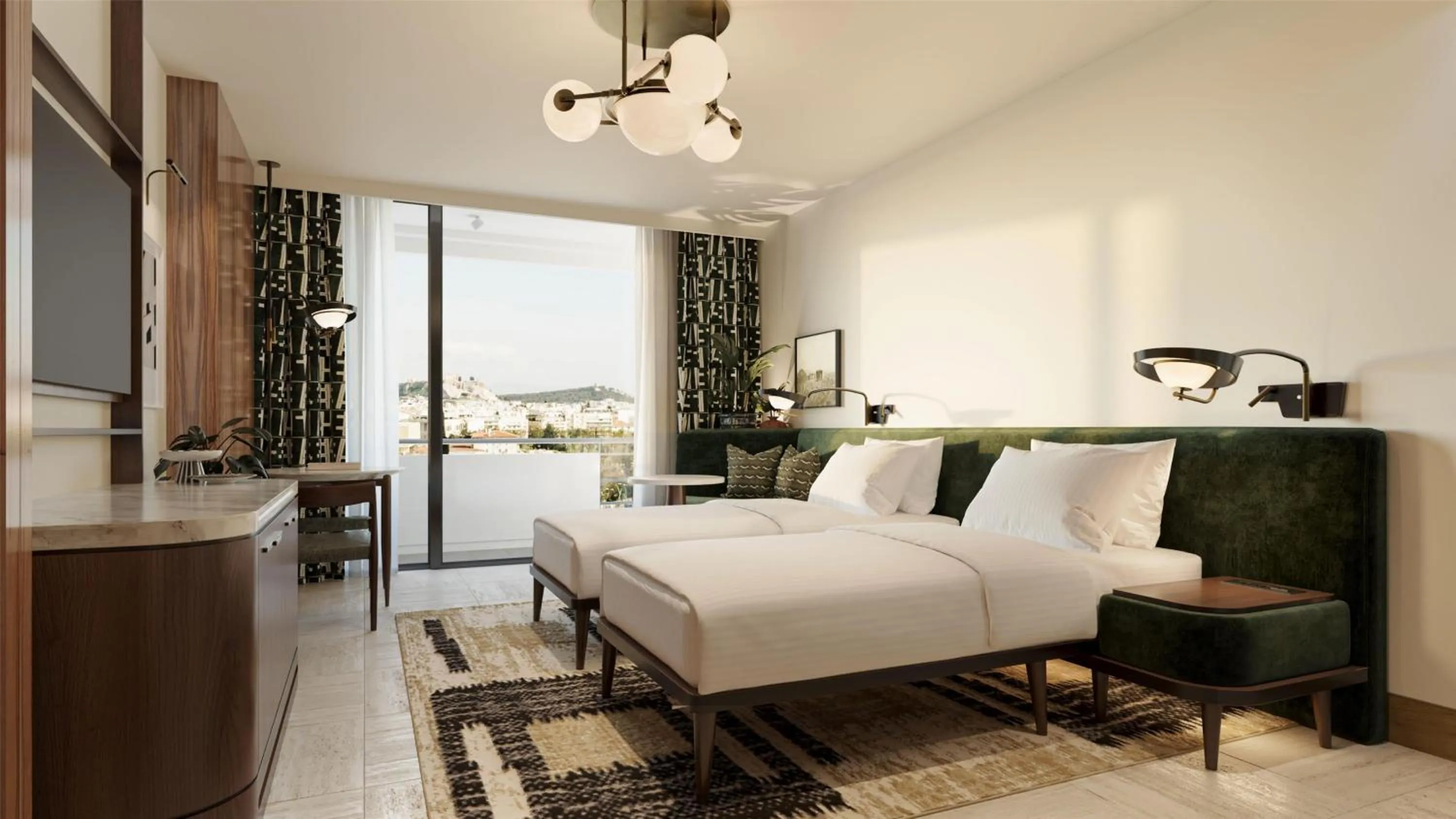 Bed in Conrad Athens The Ilisian