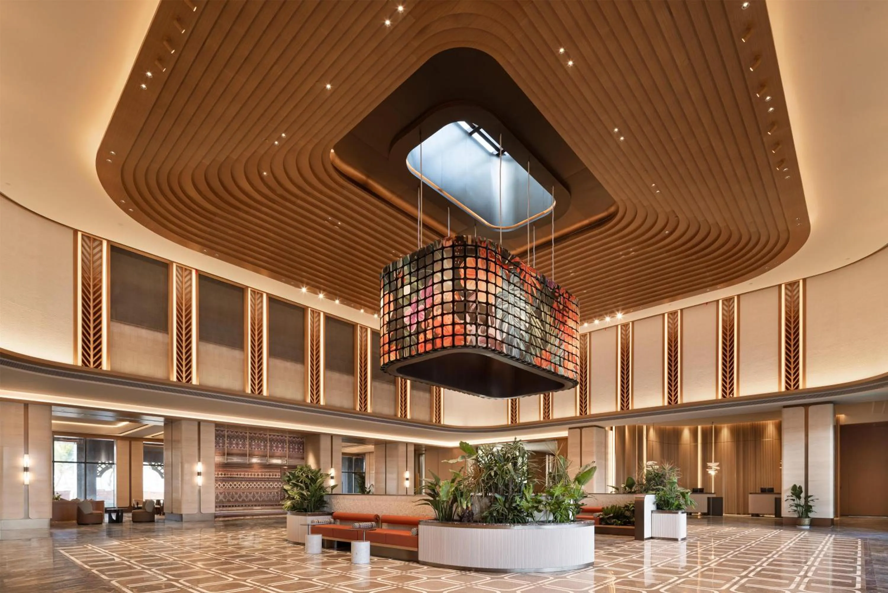 Lobby or reception in Hilton Garden Inn Xishuangbanna Gasa Airport