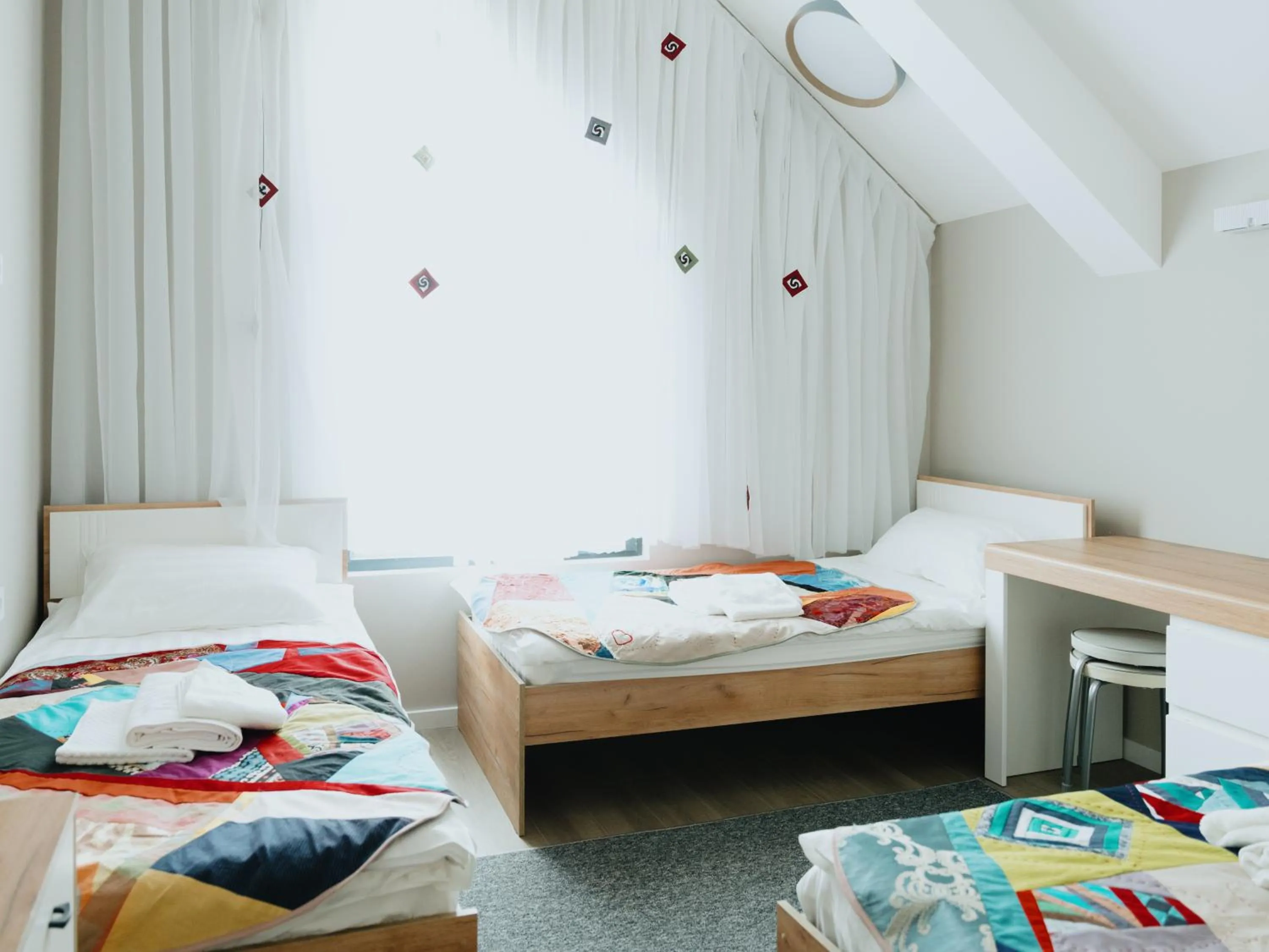 Bed in Skeramos Boutique Art Hotel