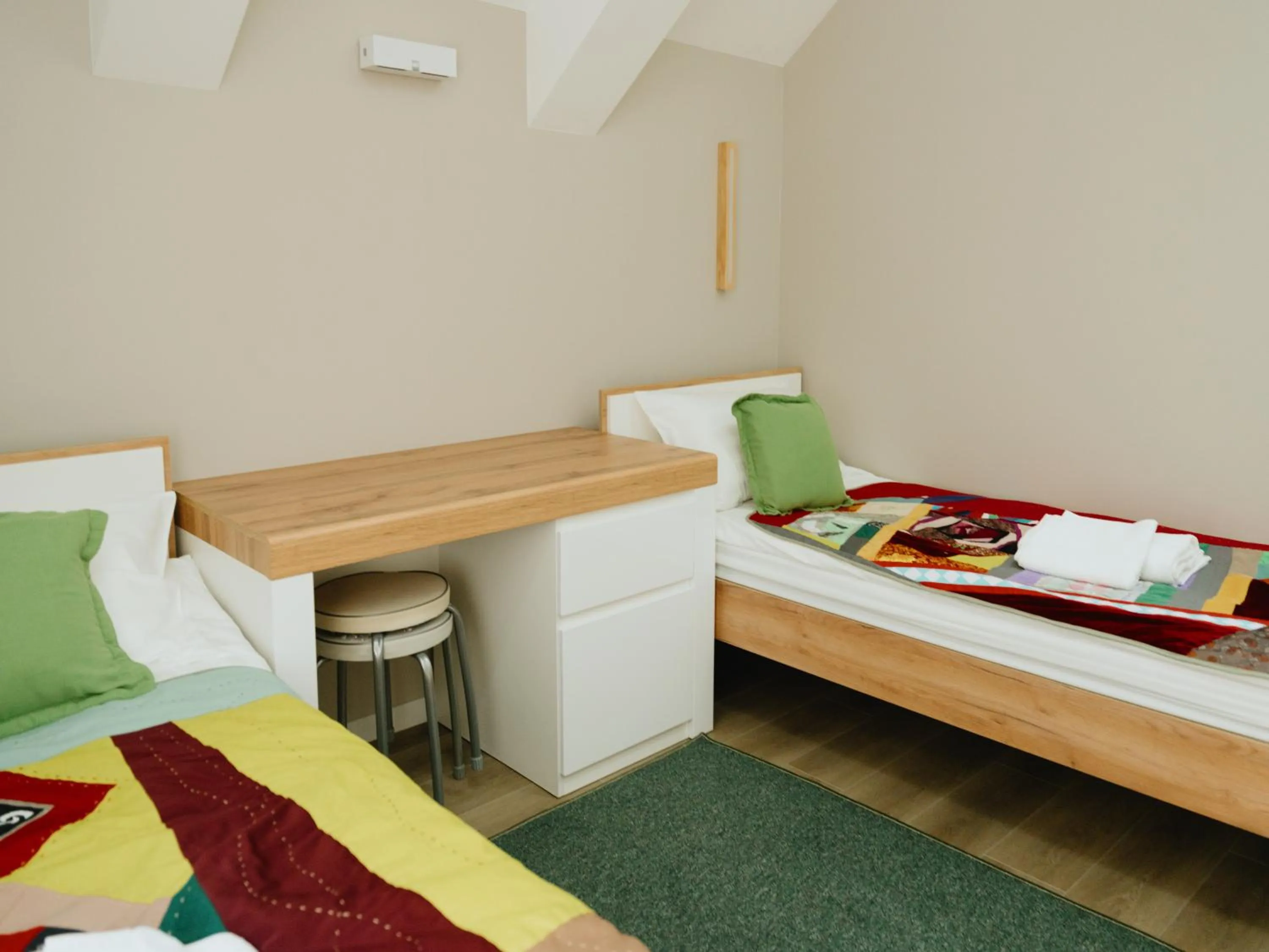 Bed in Skeramos Boutique Art Hotel