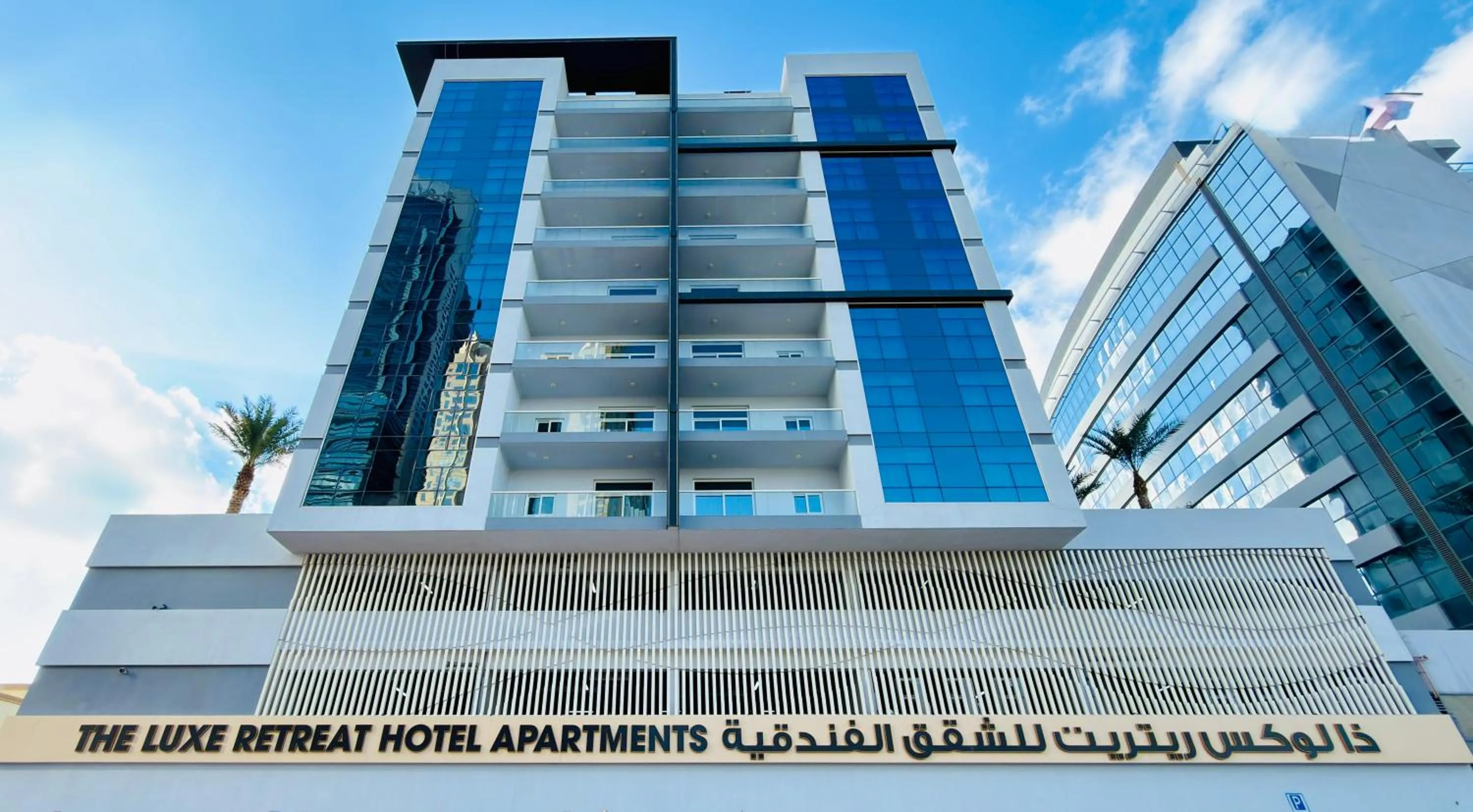 Property building in The Luxe Retreat Hotel Apartments