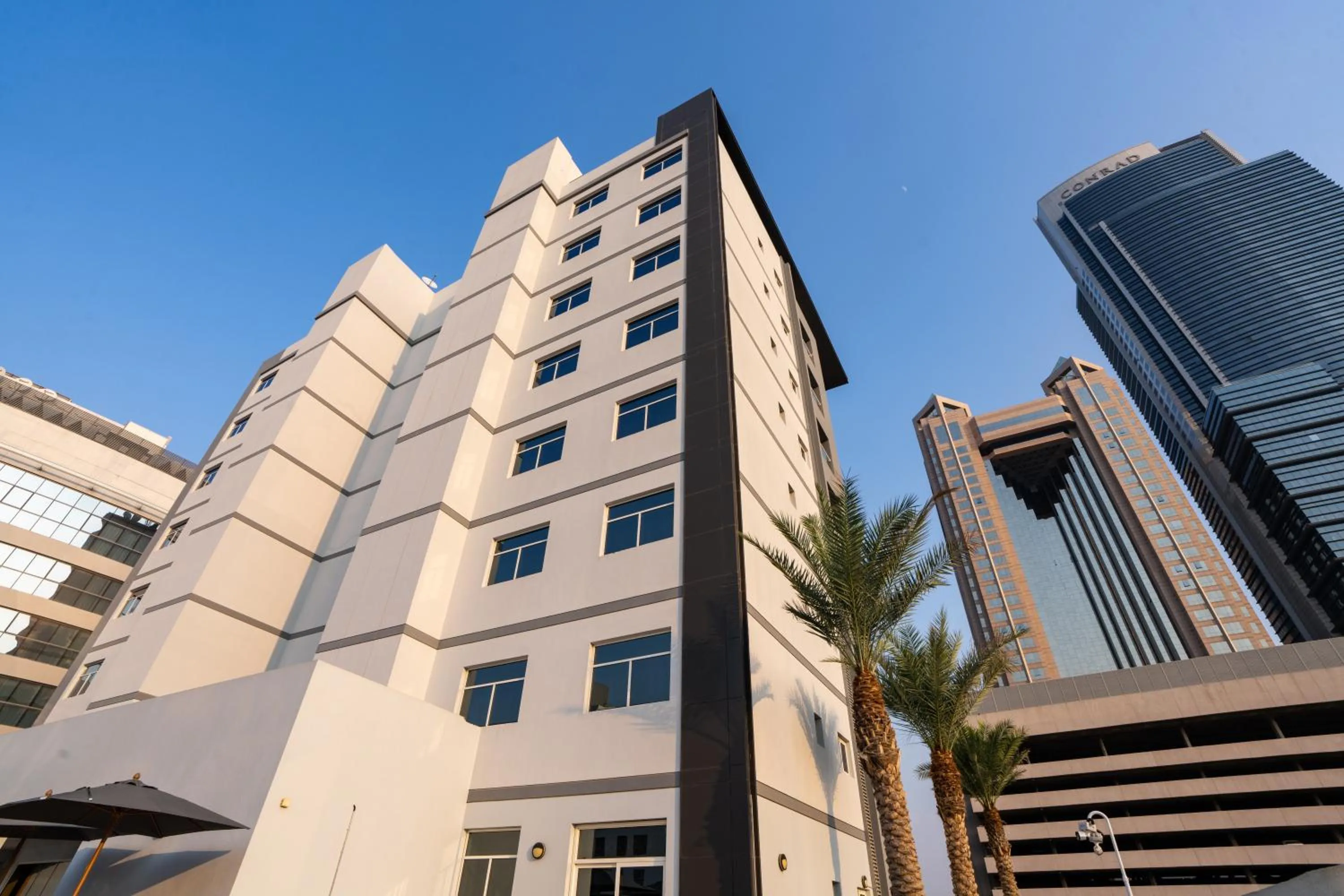 Property building in The Luxe Retreat Hotel Apartments