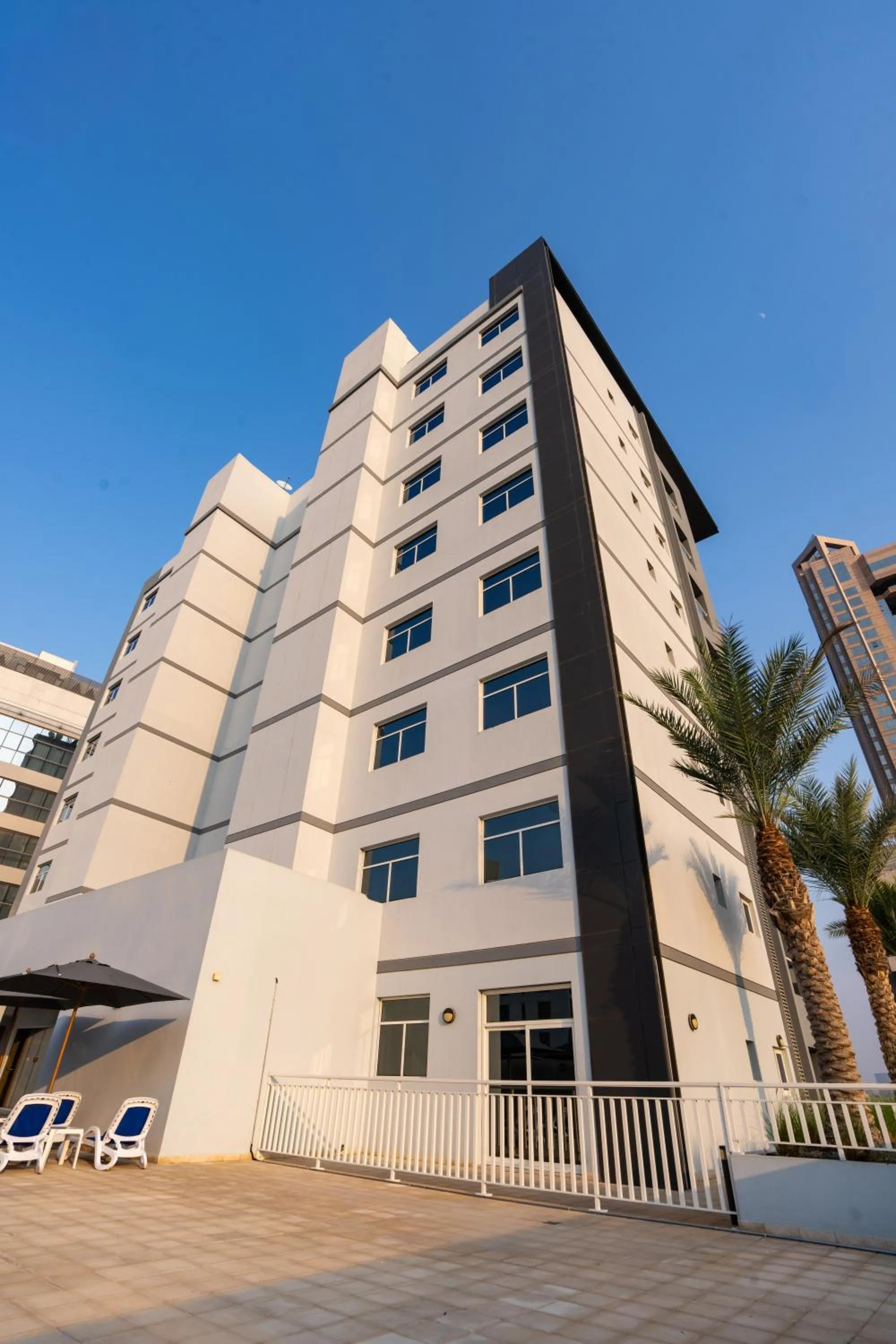 Property building in The Luxe Retreat Hotel Apartments