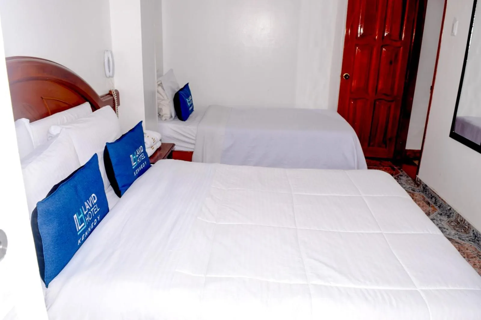 Bathroom, Bed in Lavid Hotel Kennedy