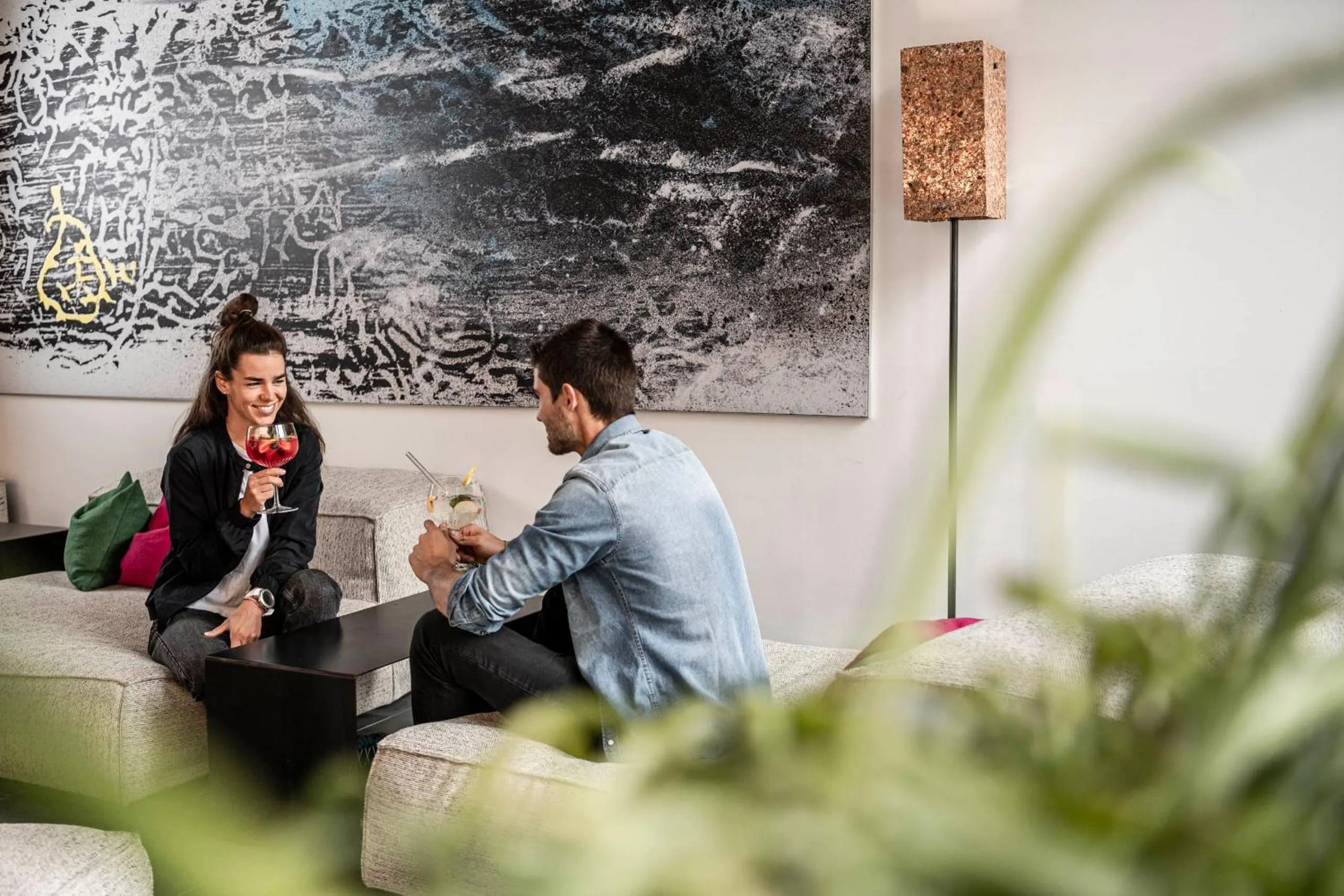 Lounge or bar in die berge lifestyle-hotel Sölden