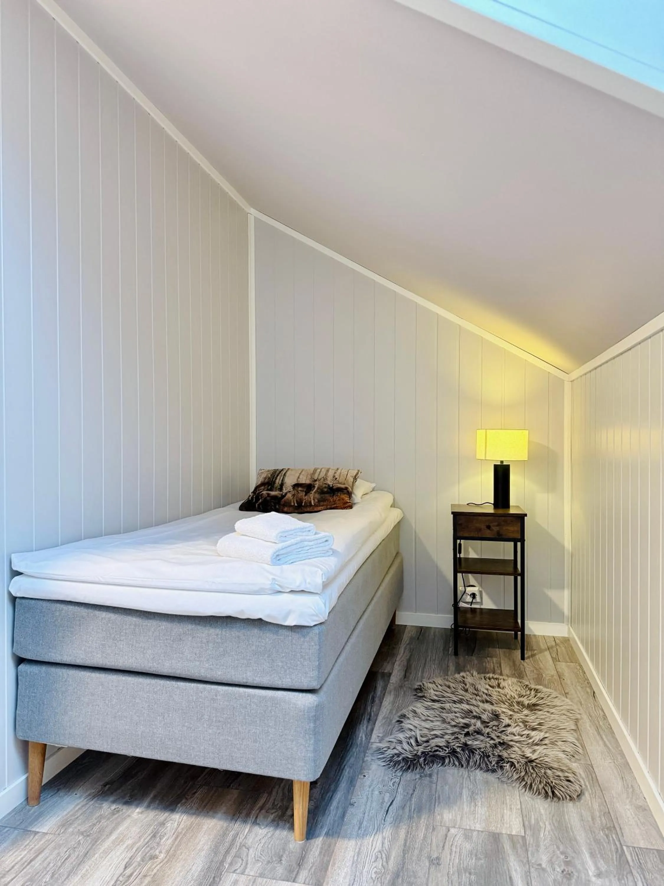 Bed in Narvik Hotel Wivel