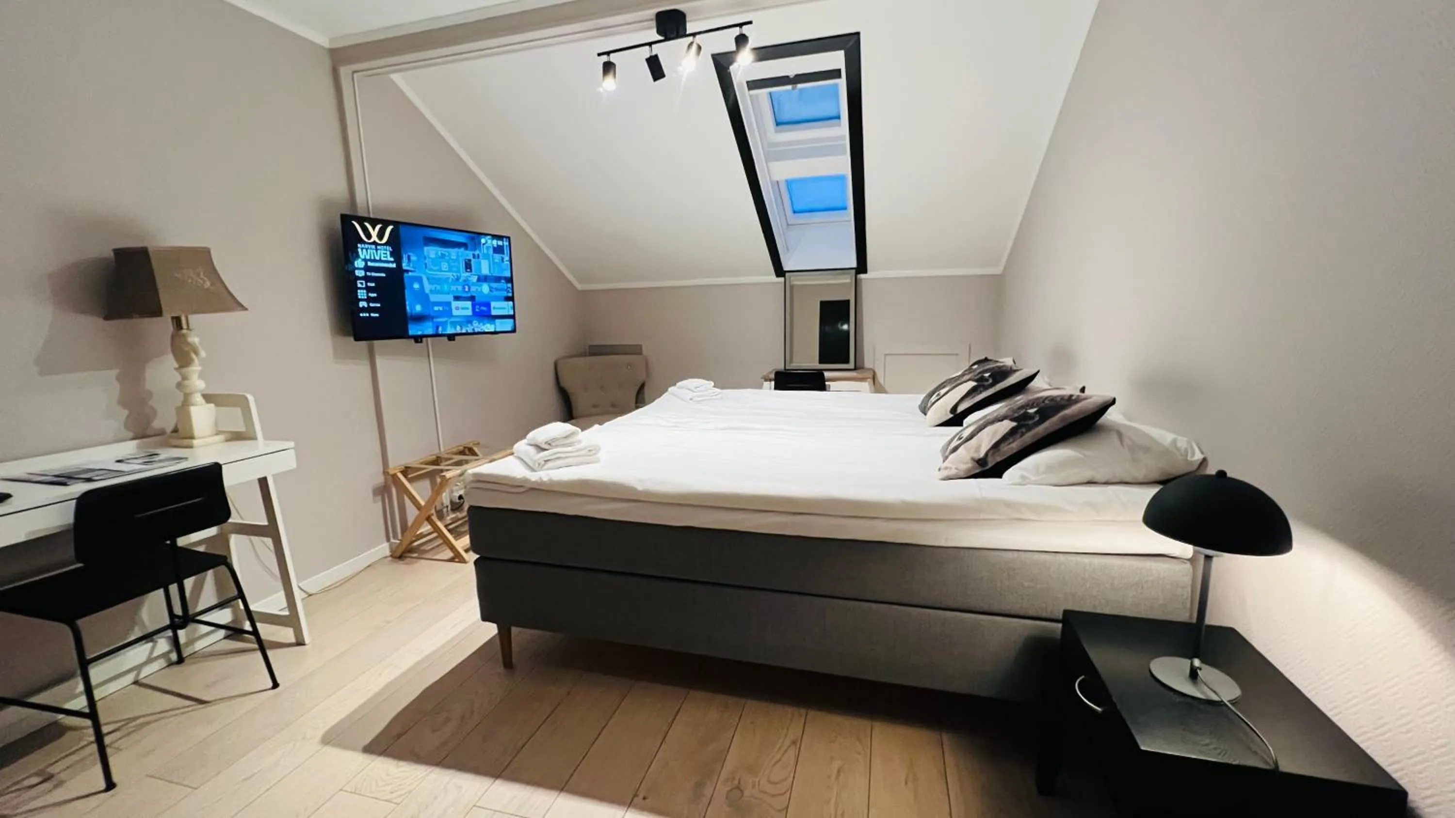 Bed in Narvik Hotel Wivel