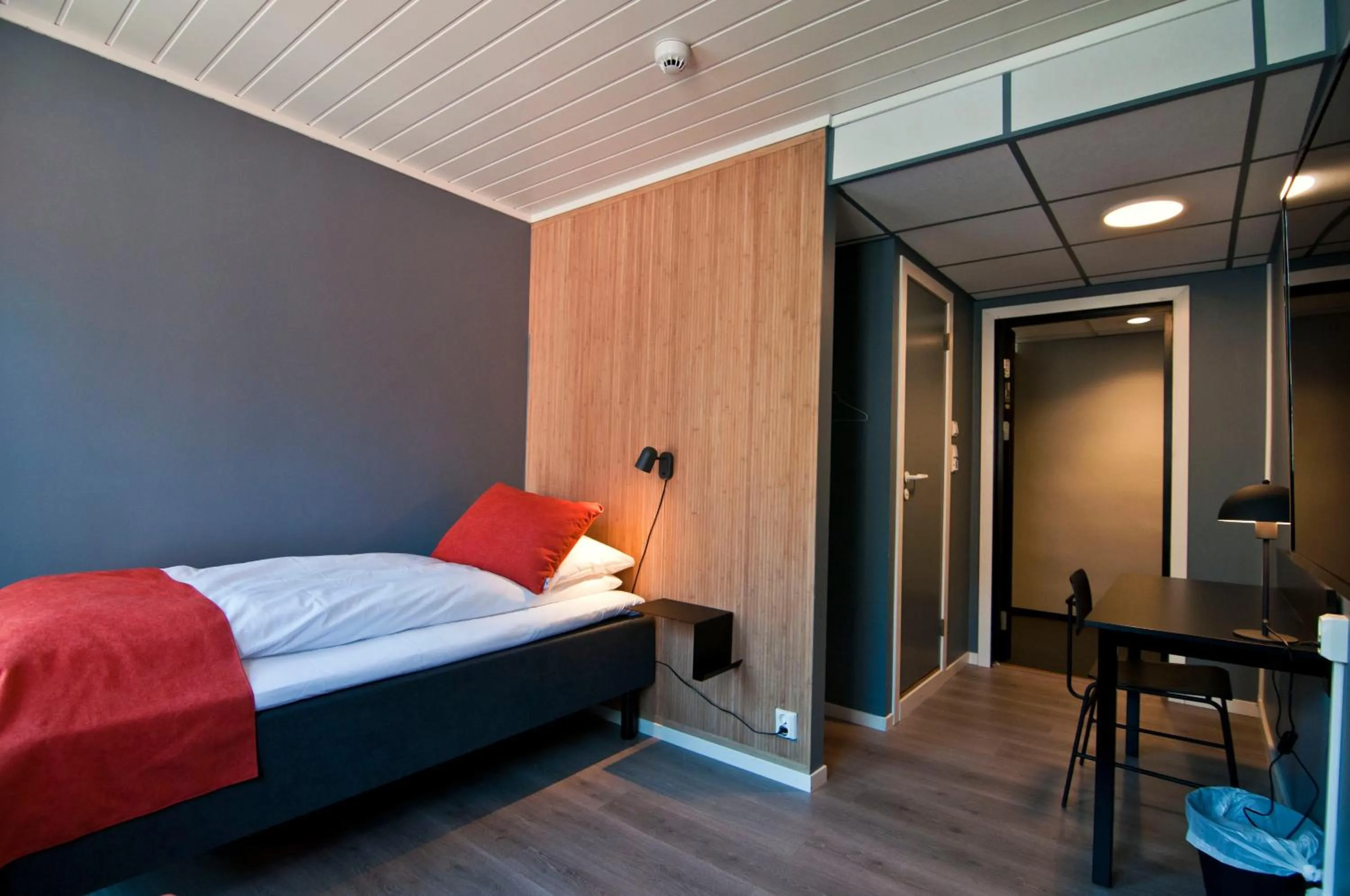 Bed in Narvik Hotel Wivel