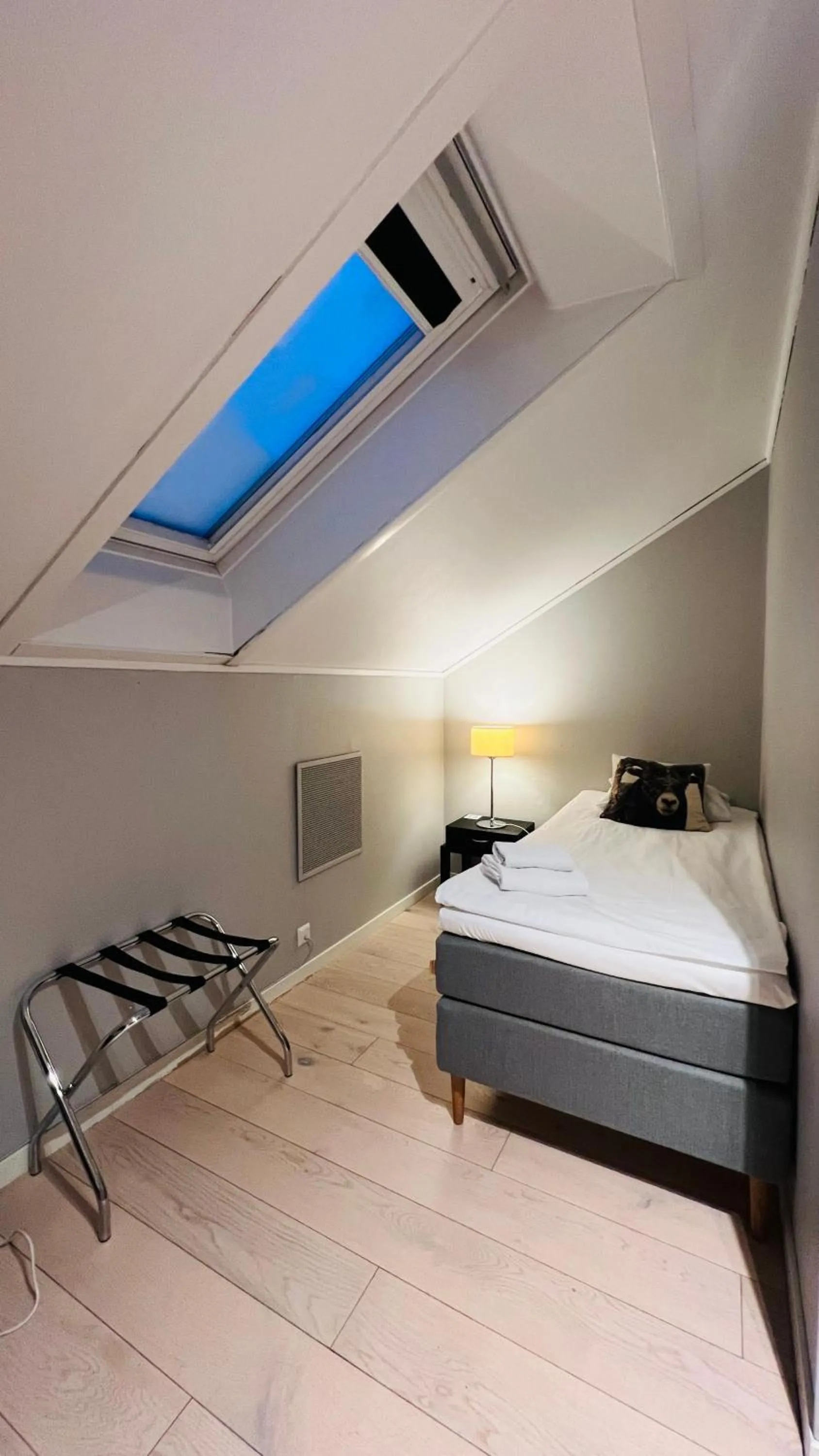 Bed in Narvik Hotel Wivel