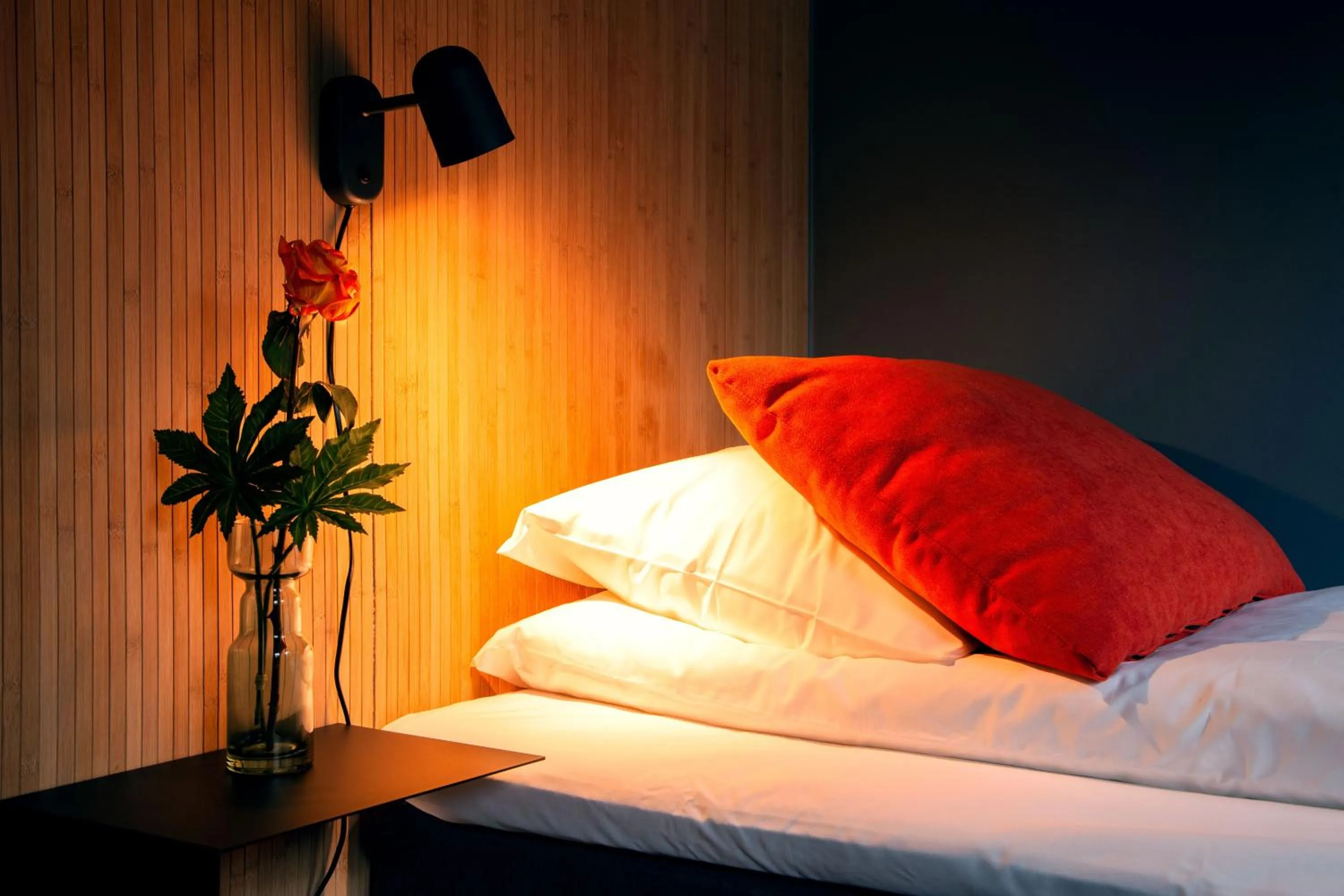 Bed in Narvik Hotel Wivel
