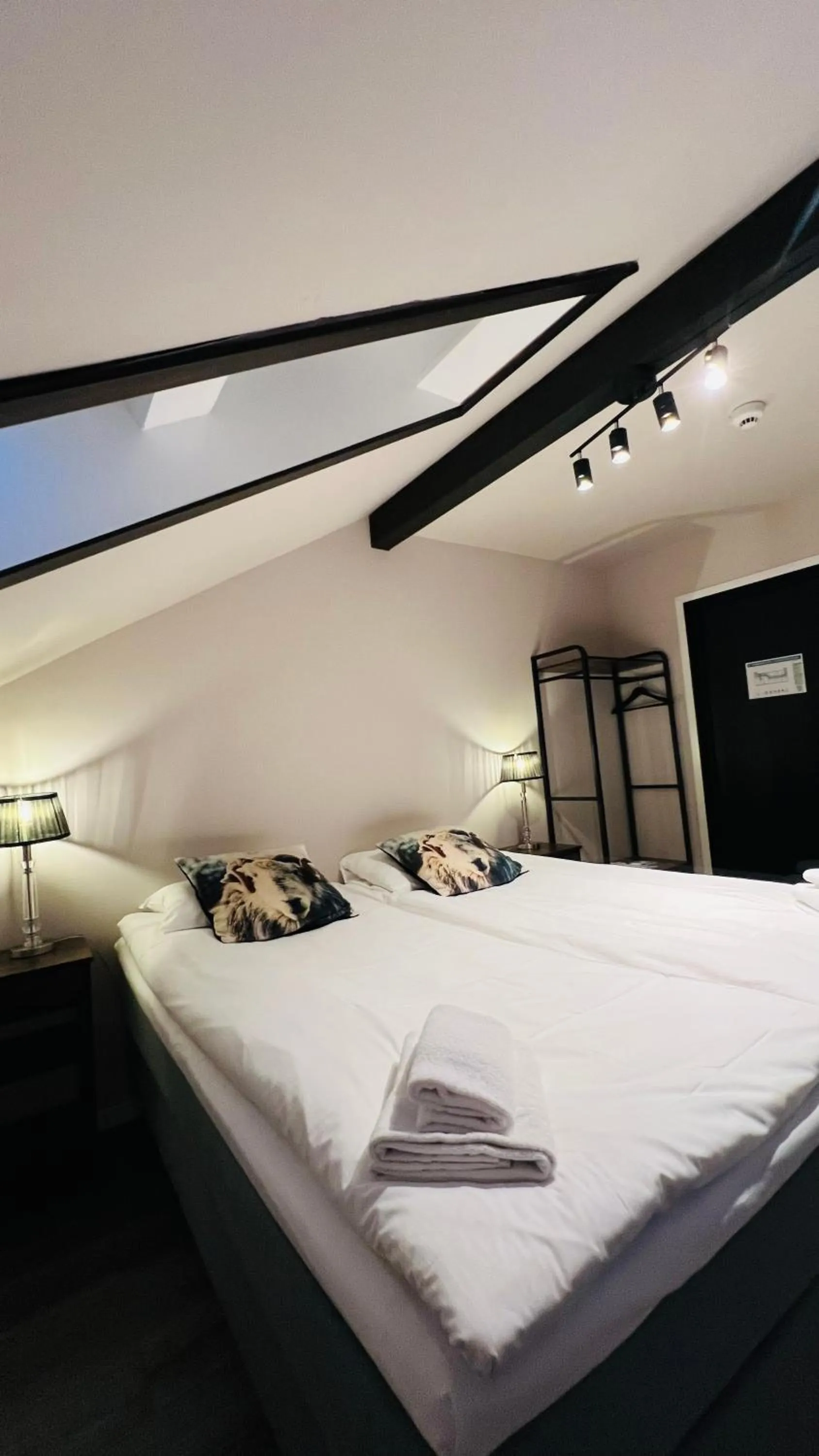 Bed in Narvik Hotel Wivel