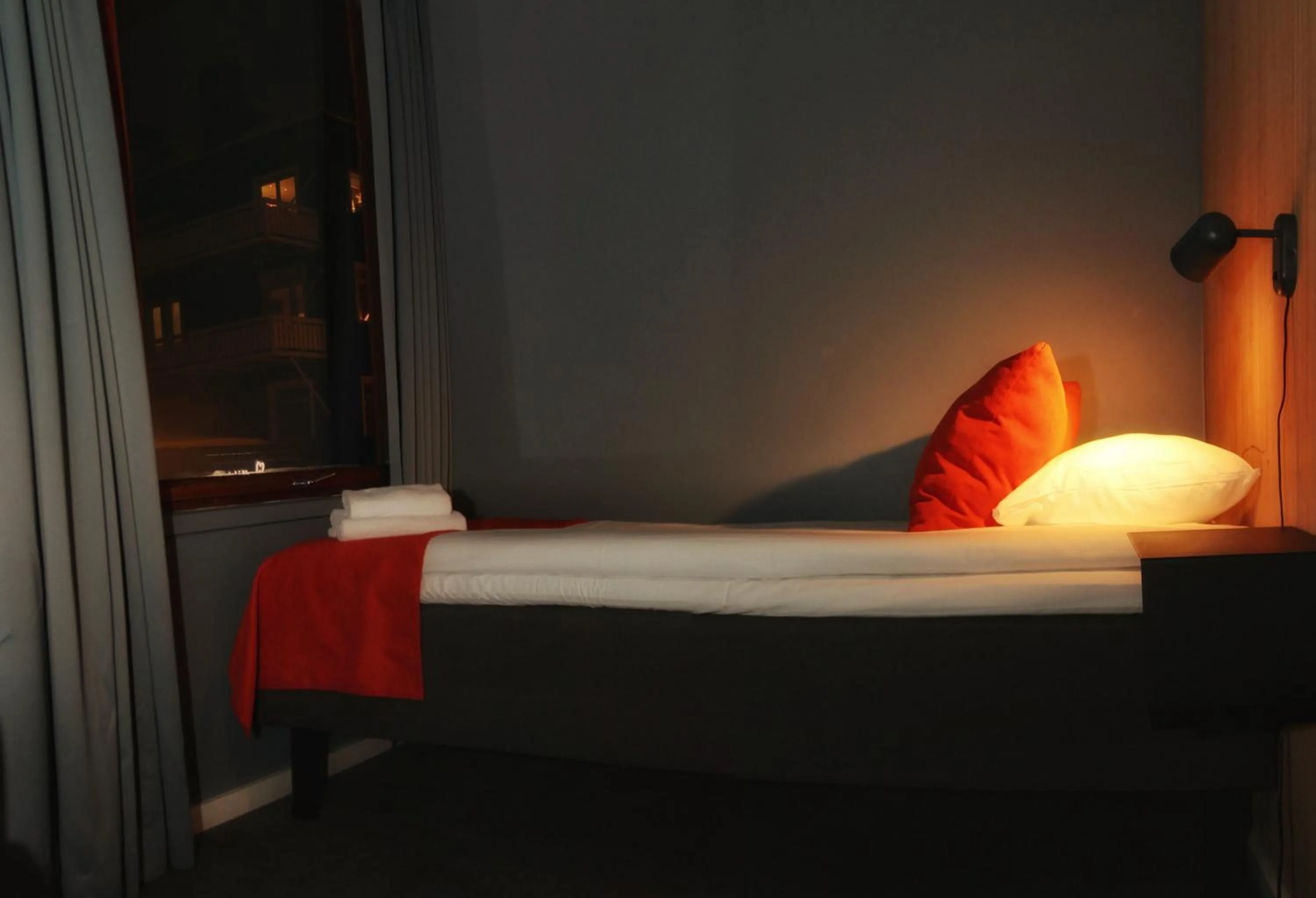 Bed in Narvik Hotel Wivel