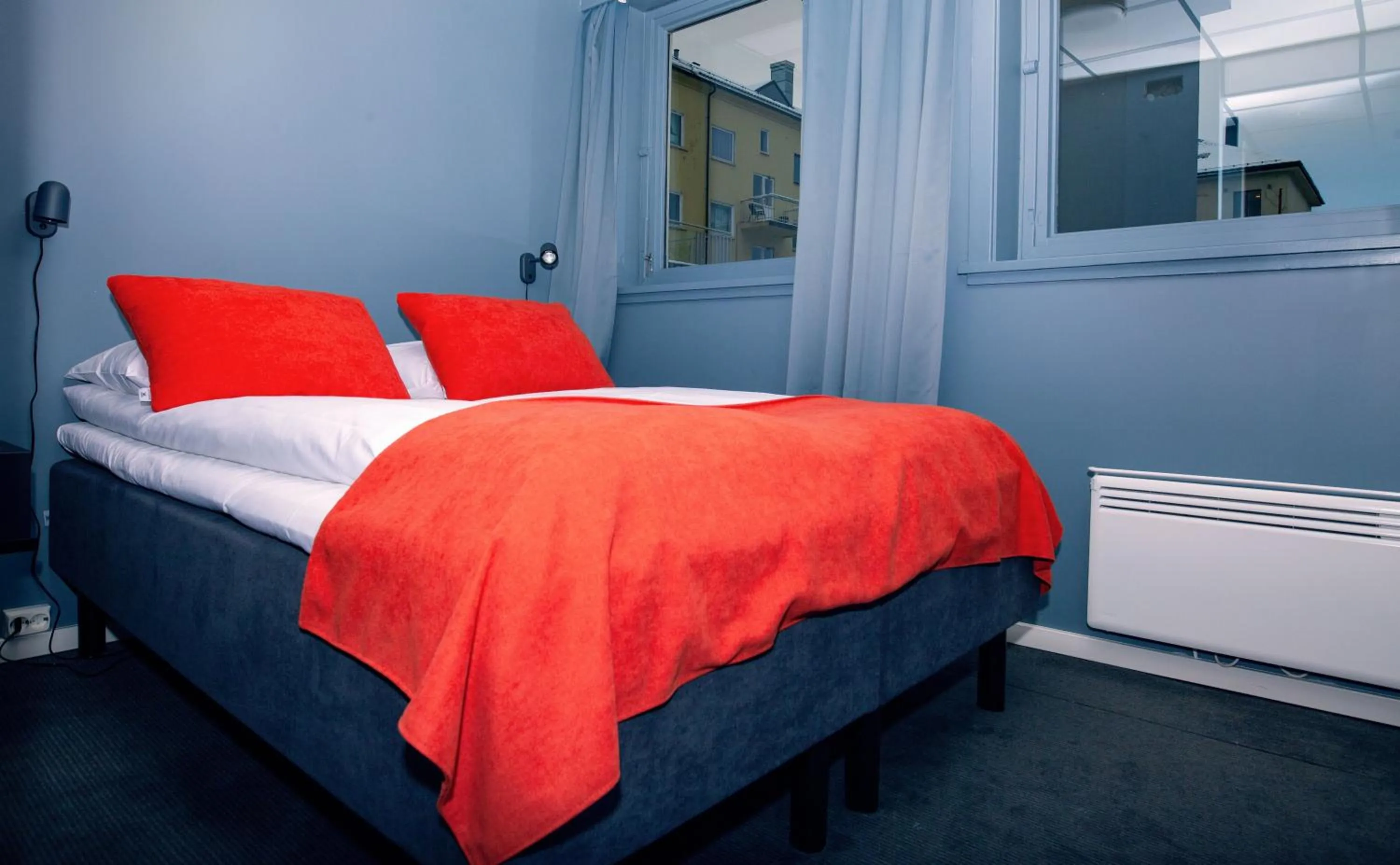 Bed in Narvik Hotel Wivel