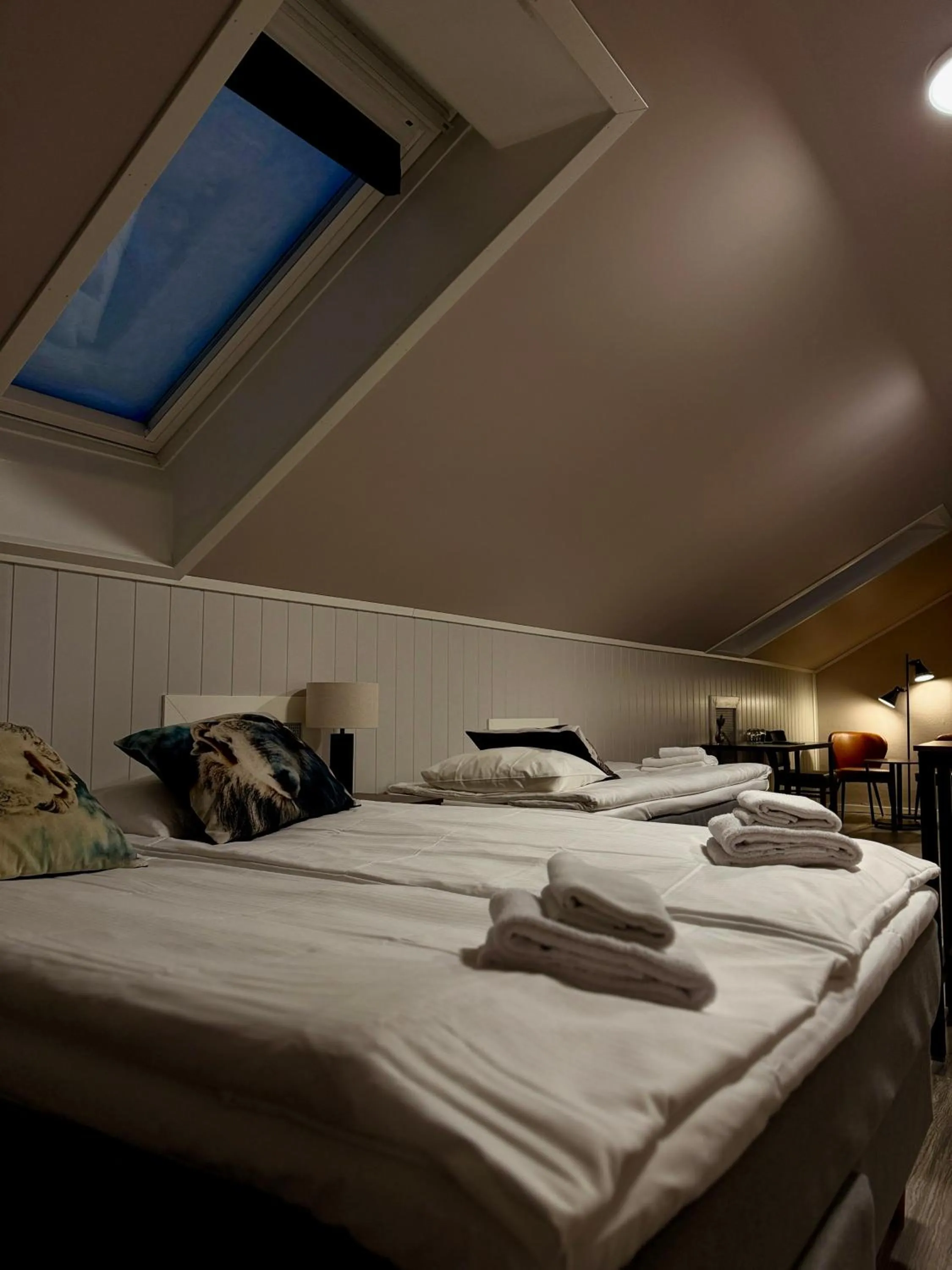 Photo of the whole room, Bed in Narvik Hotel Wivel