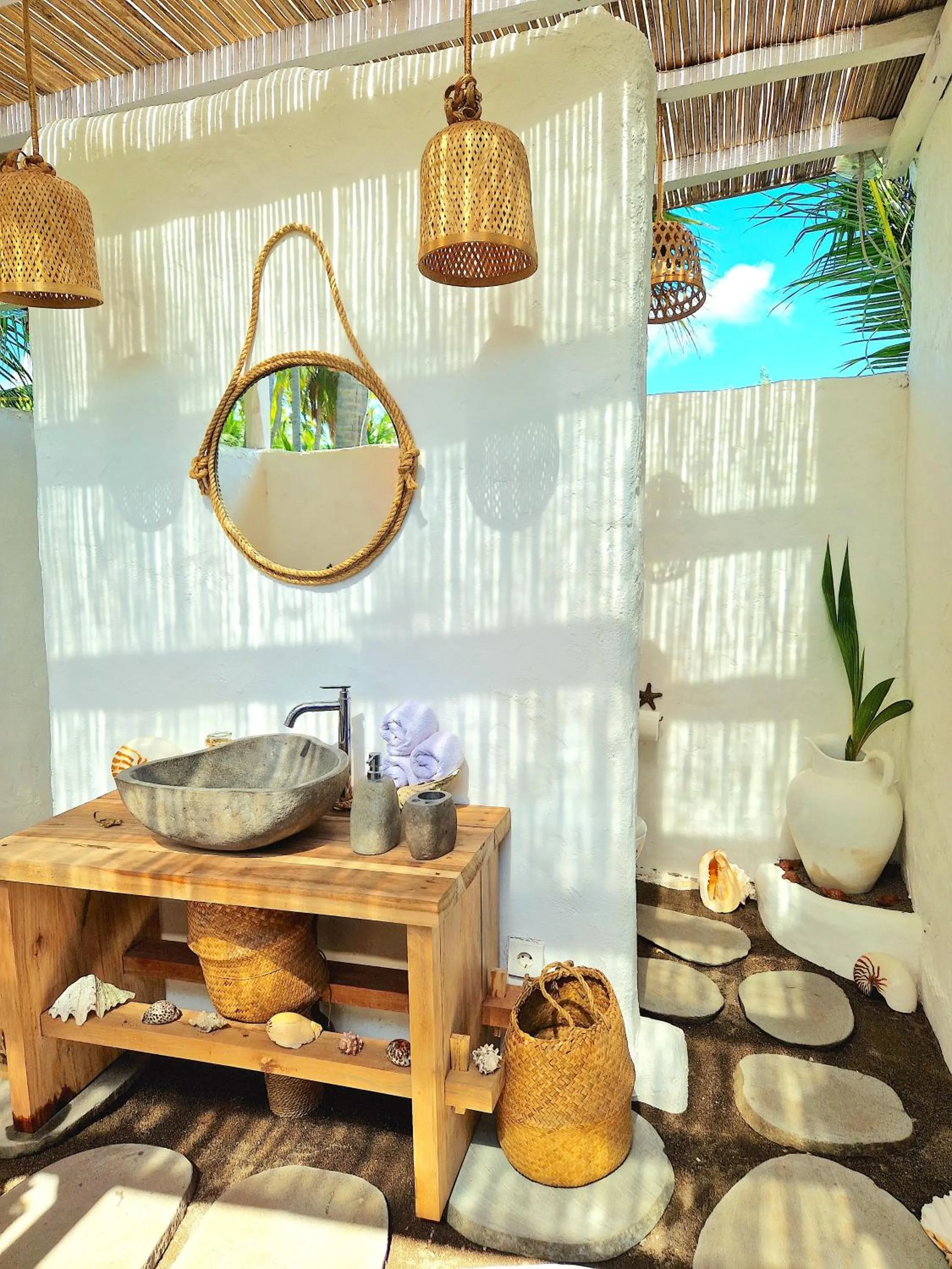 Toilet in Coconut Garden Beach Resort