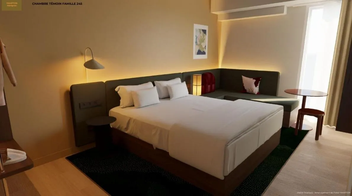 Bed in Hampton by Hilton Bordeaux Merignac Airport