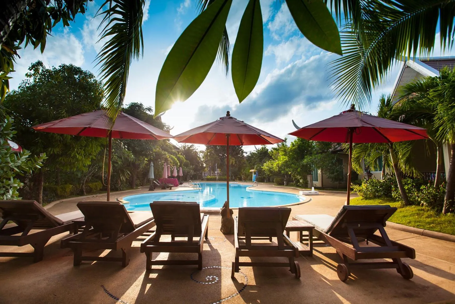 Garden view in Pattra Vill Resort