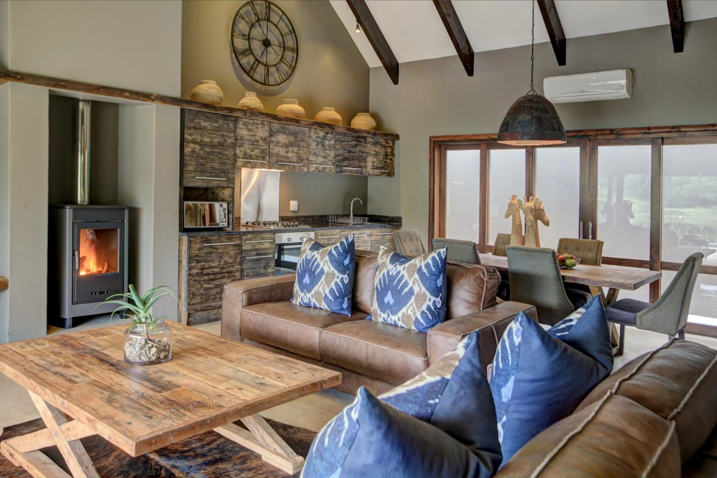 Living room in Botlierskop Bush Villas