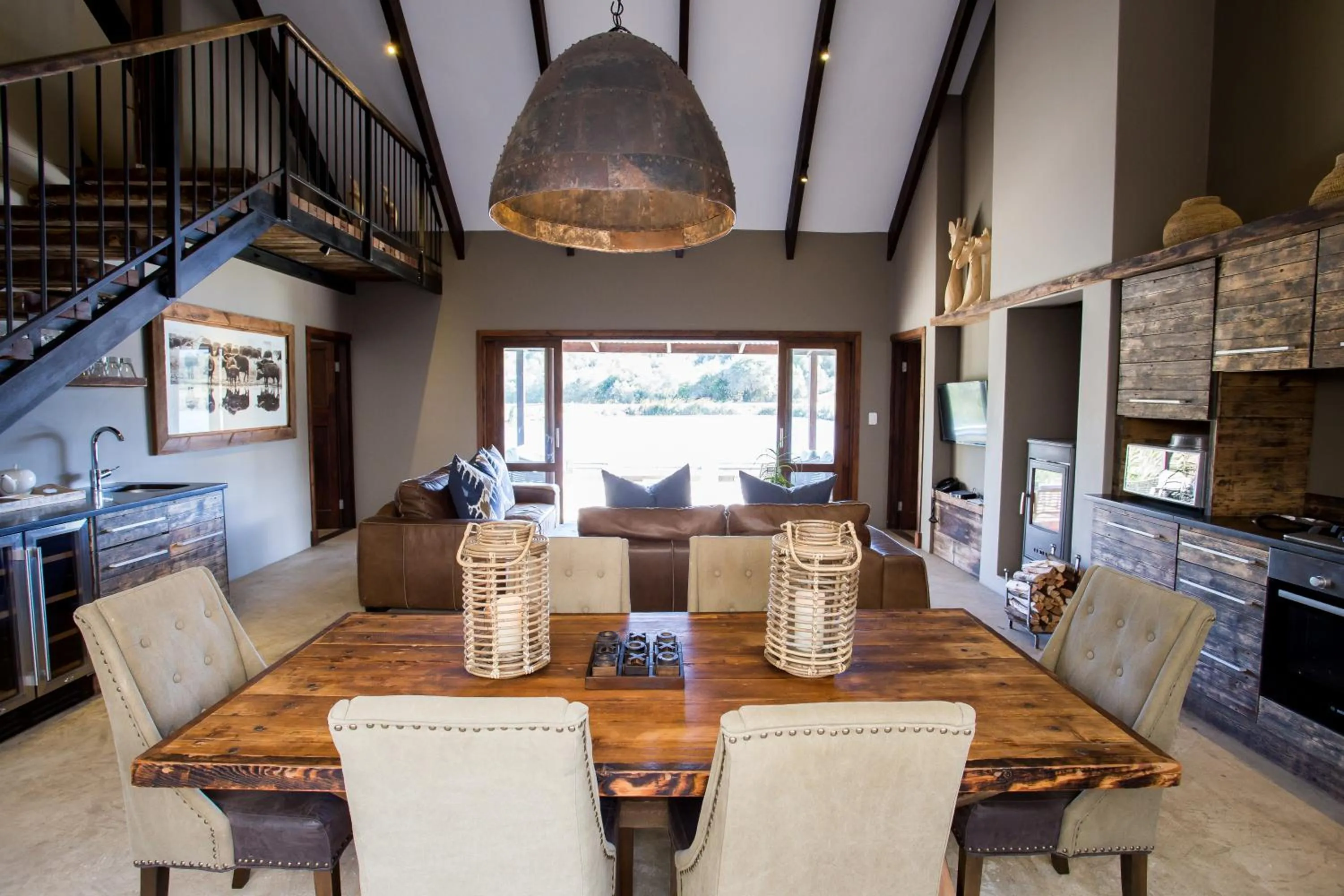 Living room in Botlierskop Bush Villas