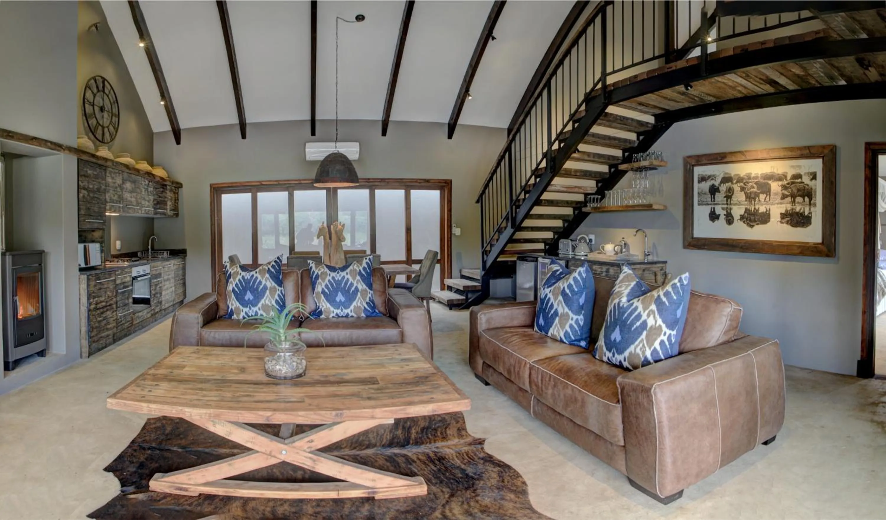 Living room in Botlierskop Bush Villas