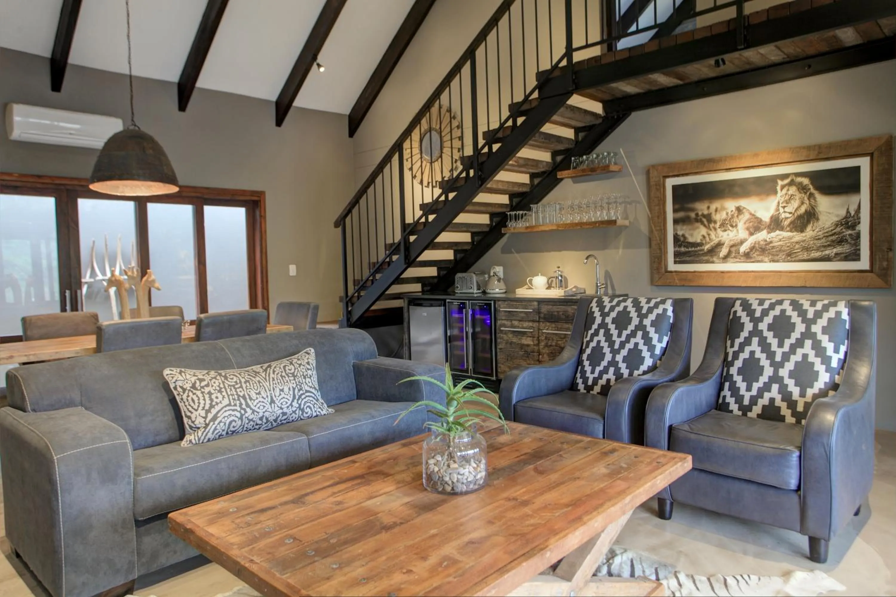 Living room in Botlierskop Bush Villas