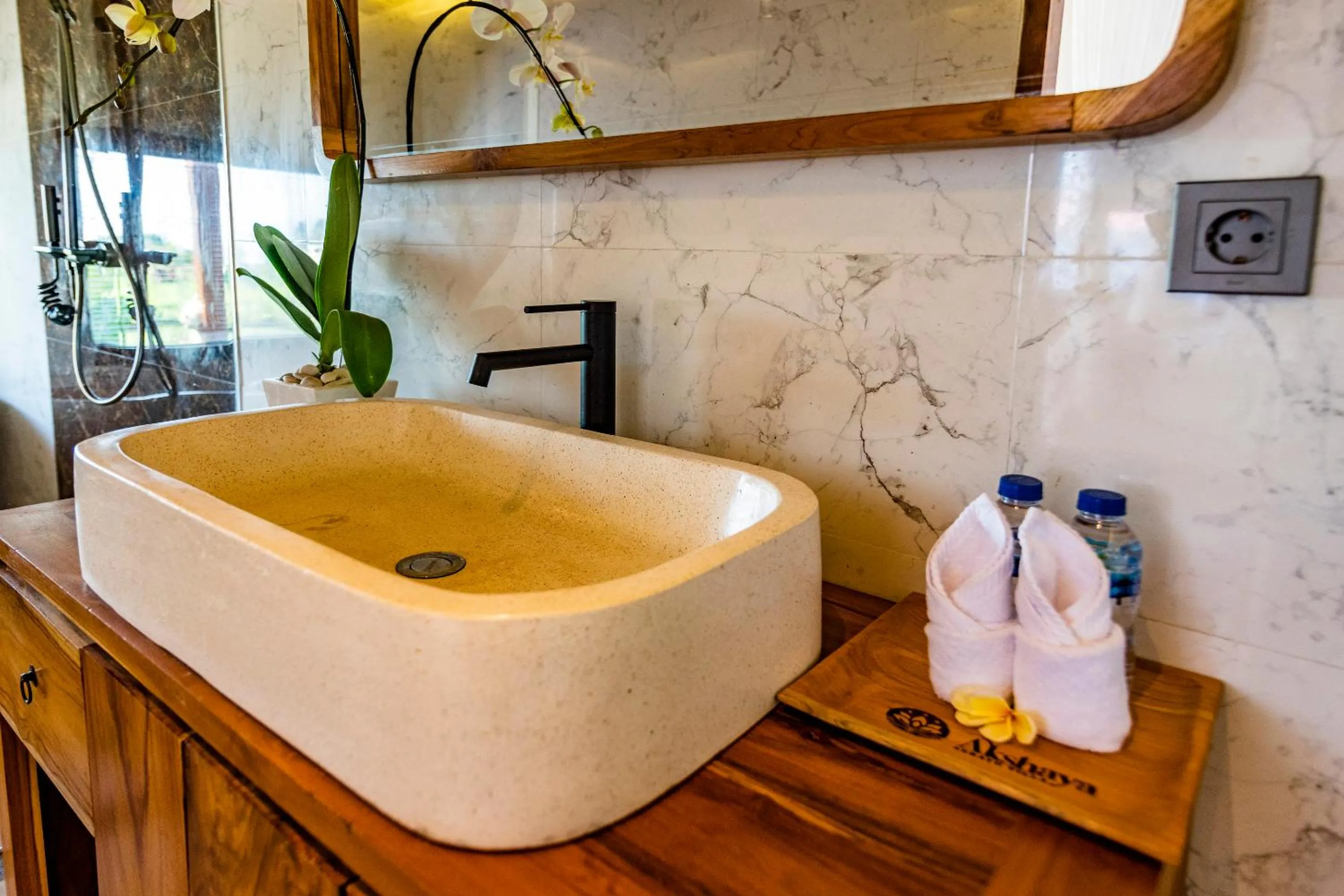 Bathroom in Akshaya Resort Ubud by Dhananjaya Hospitality