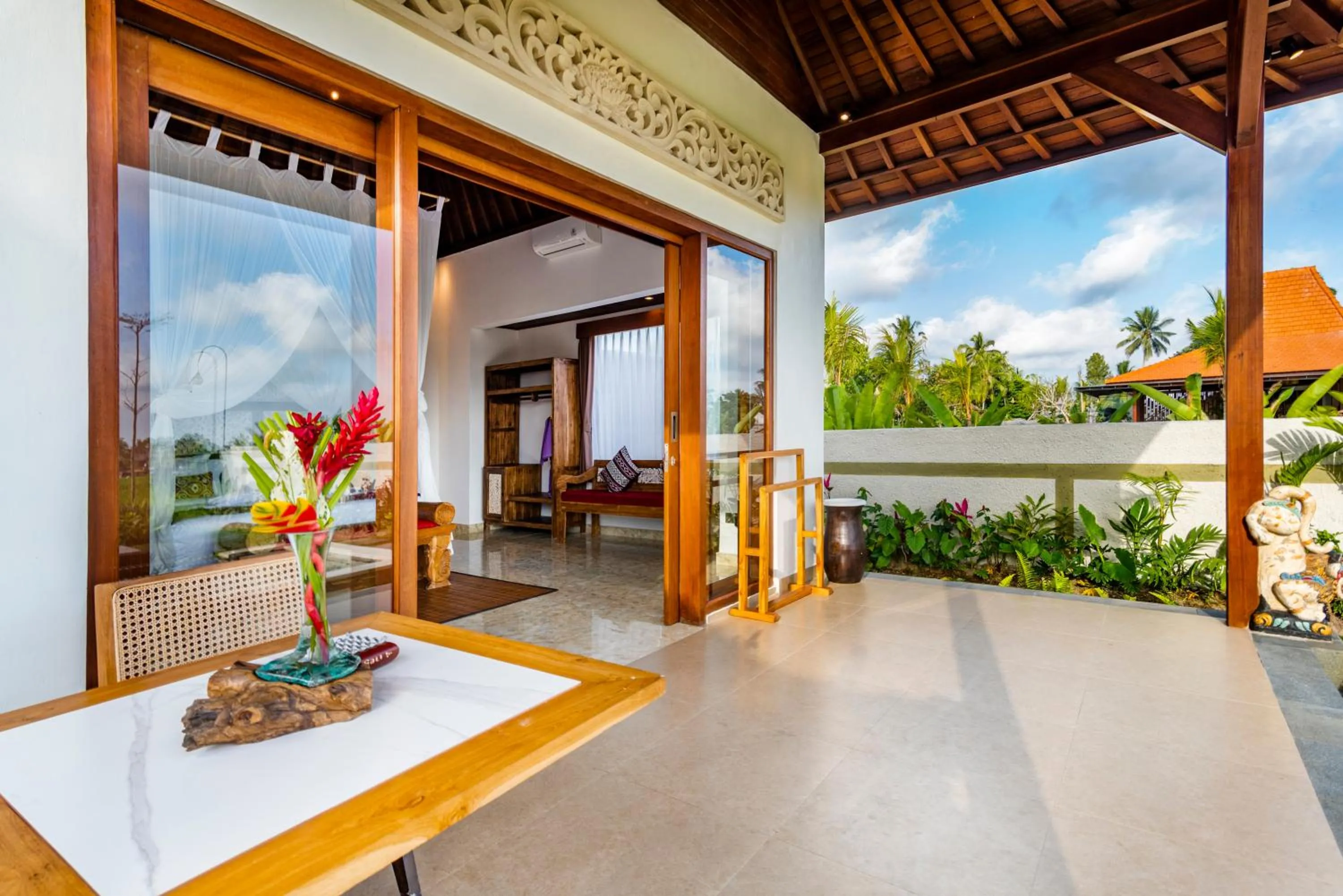 Patio in Akshaya Resort Ubud by Dhananjaya Hospitality