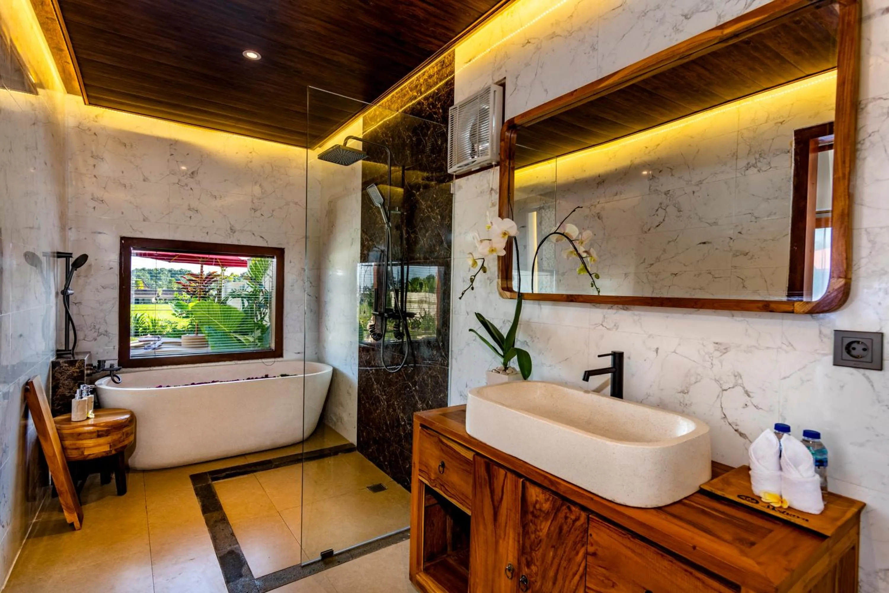 Bathroom in Akshaya Resort Ubud by Dhananjaya Hospitality
