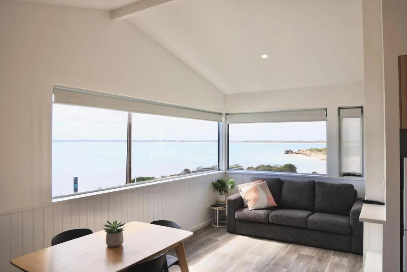 Living room in Sea Vu Caravan Park