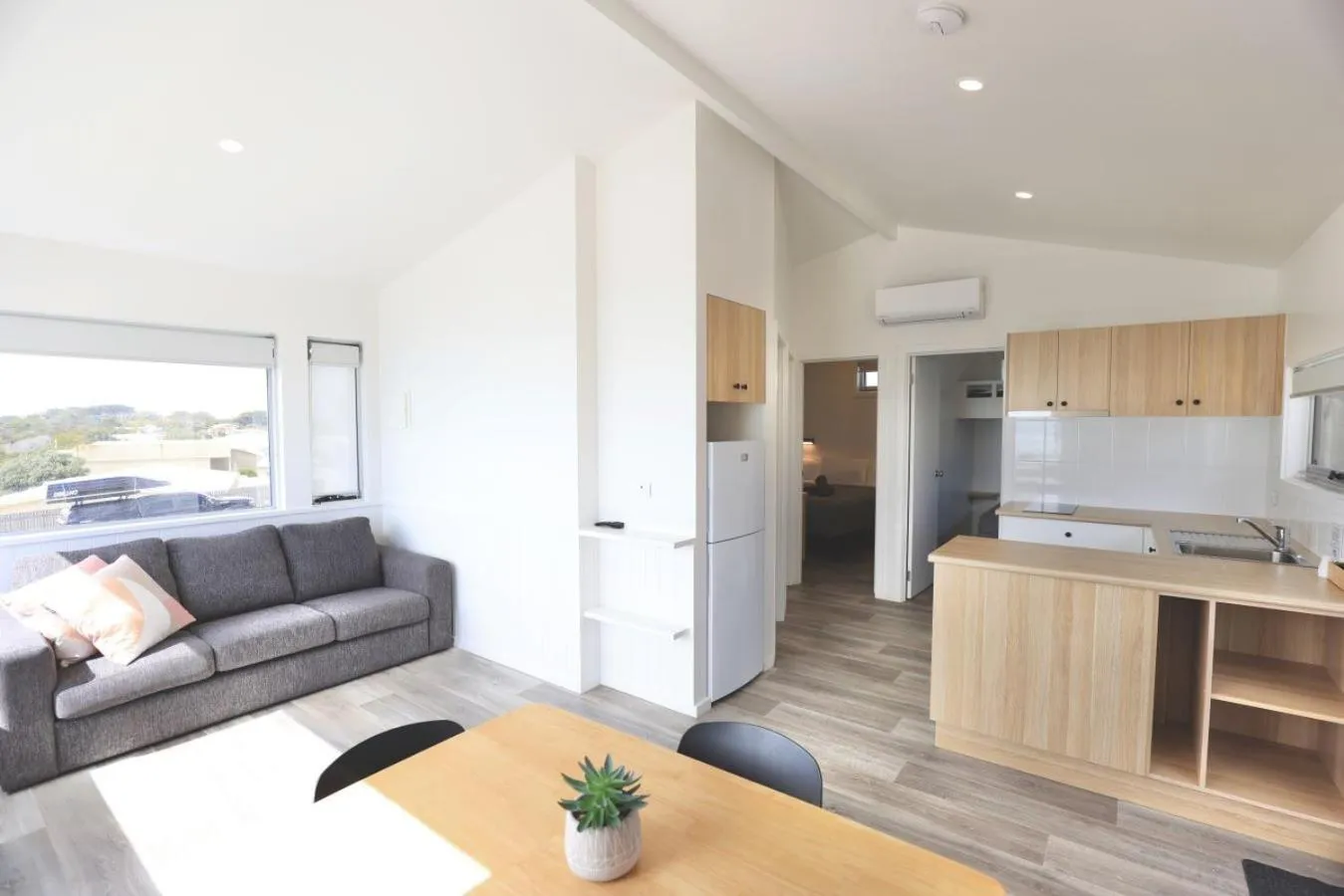 Living room in Sea Vu Caravan Park