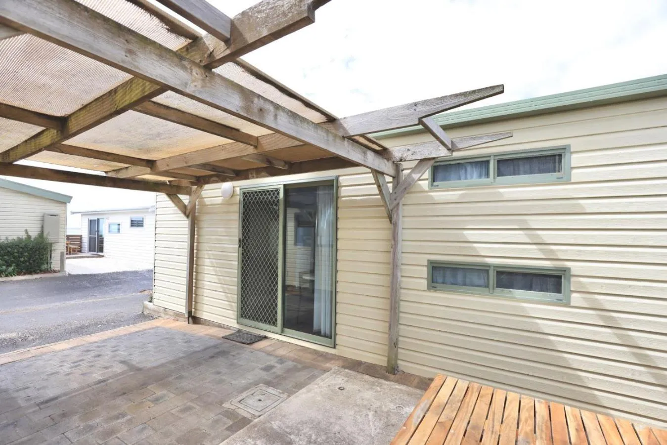 Patio in Sea Vu Caravan Park