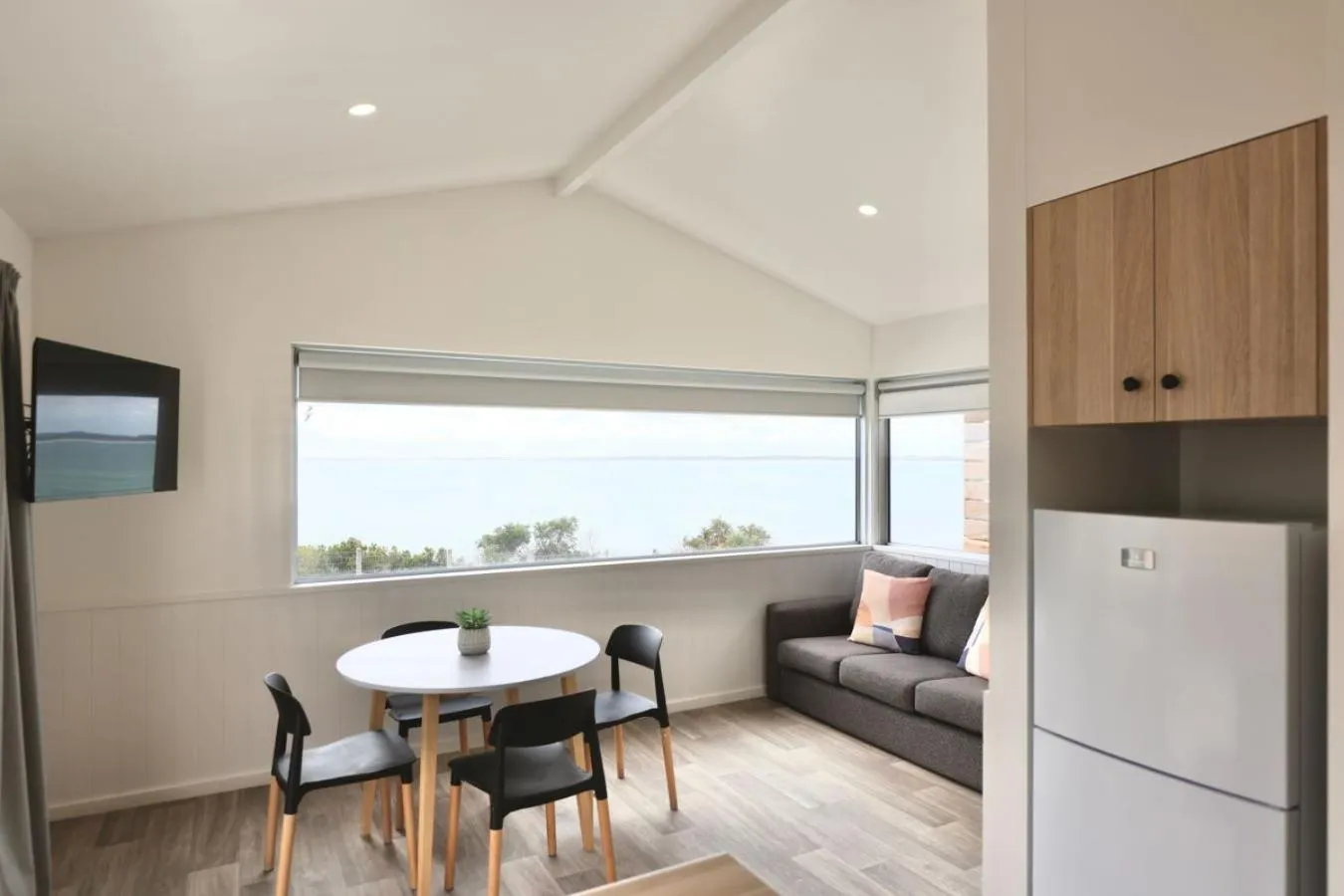 Living room in Sea Vu Caravan Park