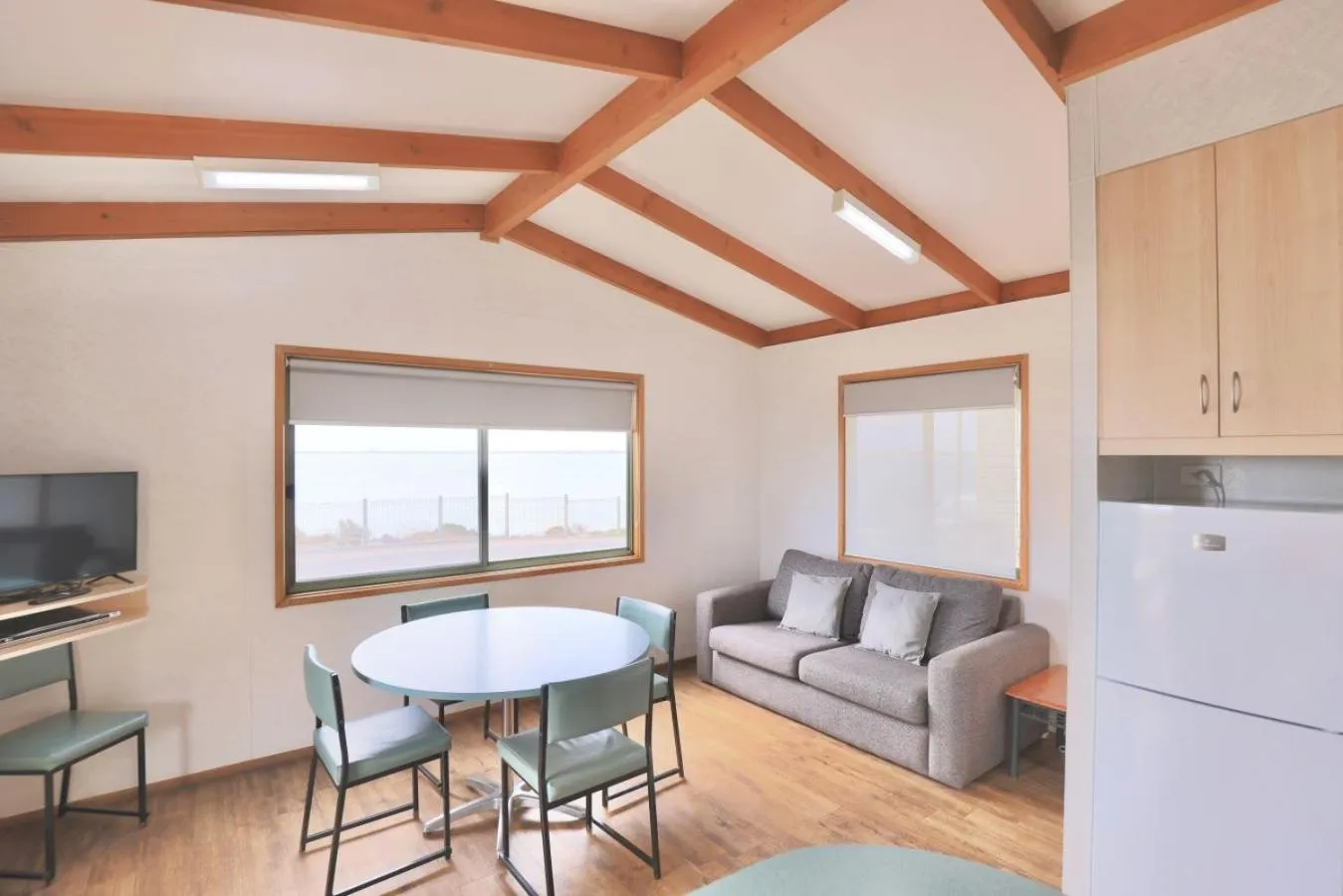 Living room in Sea Vu Caravan Park