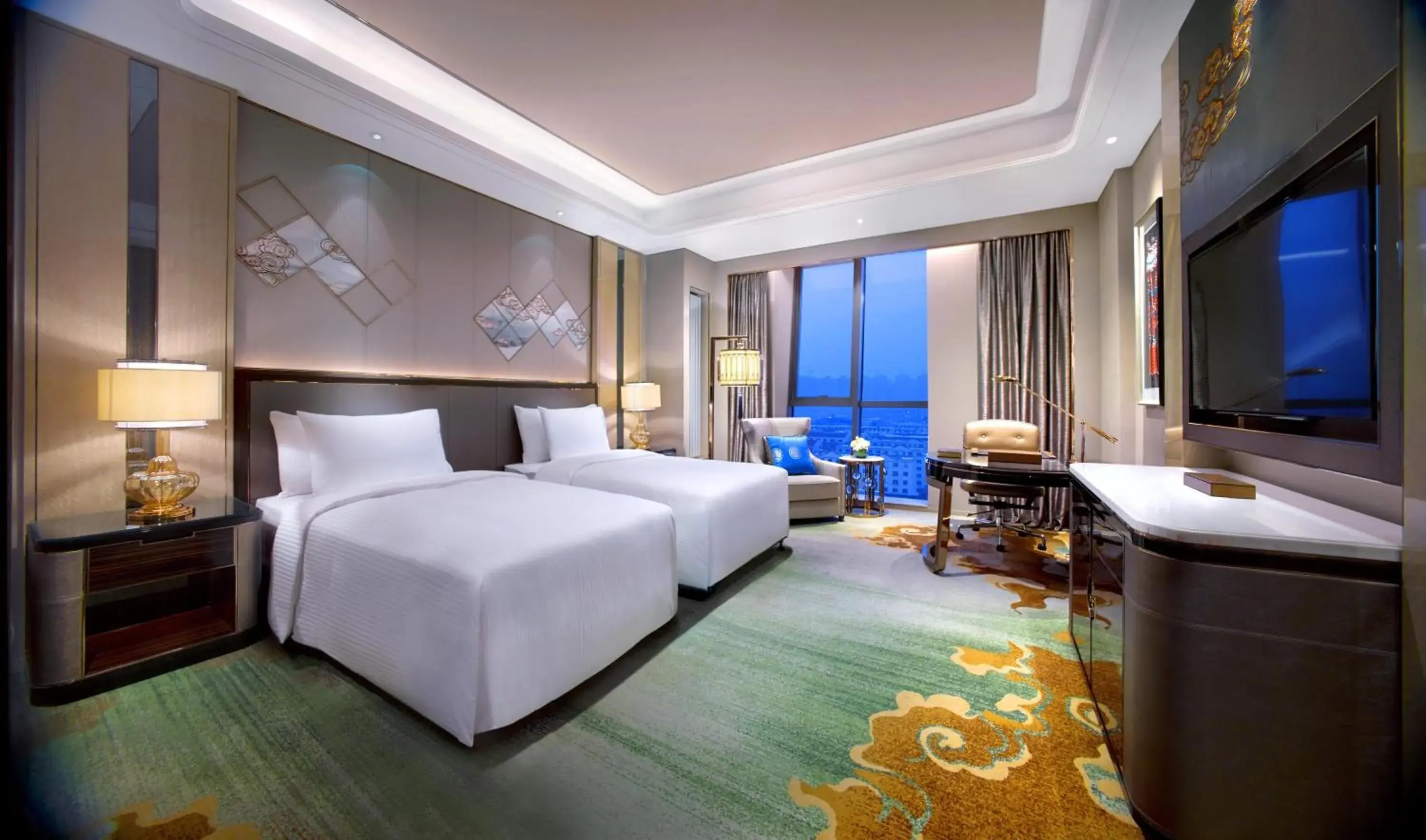 Grand Deluxe Twin Room in Wanda Vista Hohhot Grand Deluxe Twin Room in Wanda Vista Hohhot