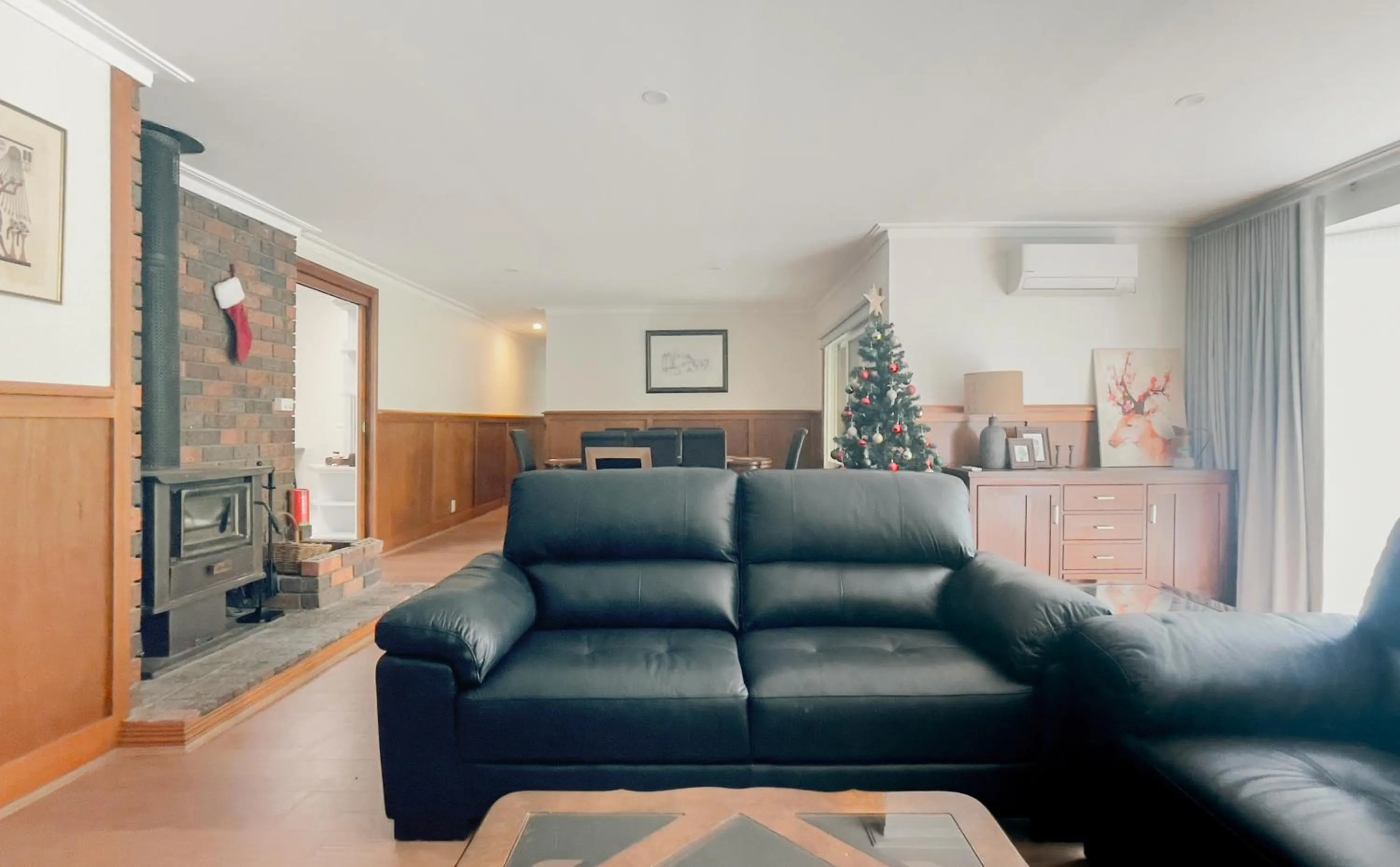 Living room in Sanctuary Park Cottages