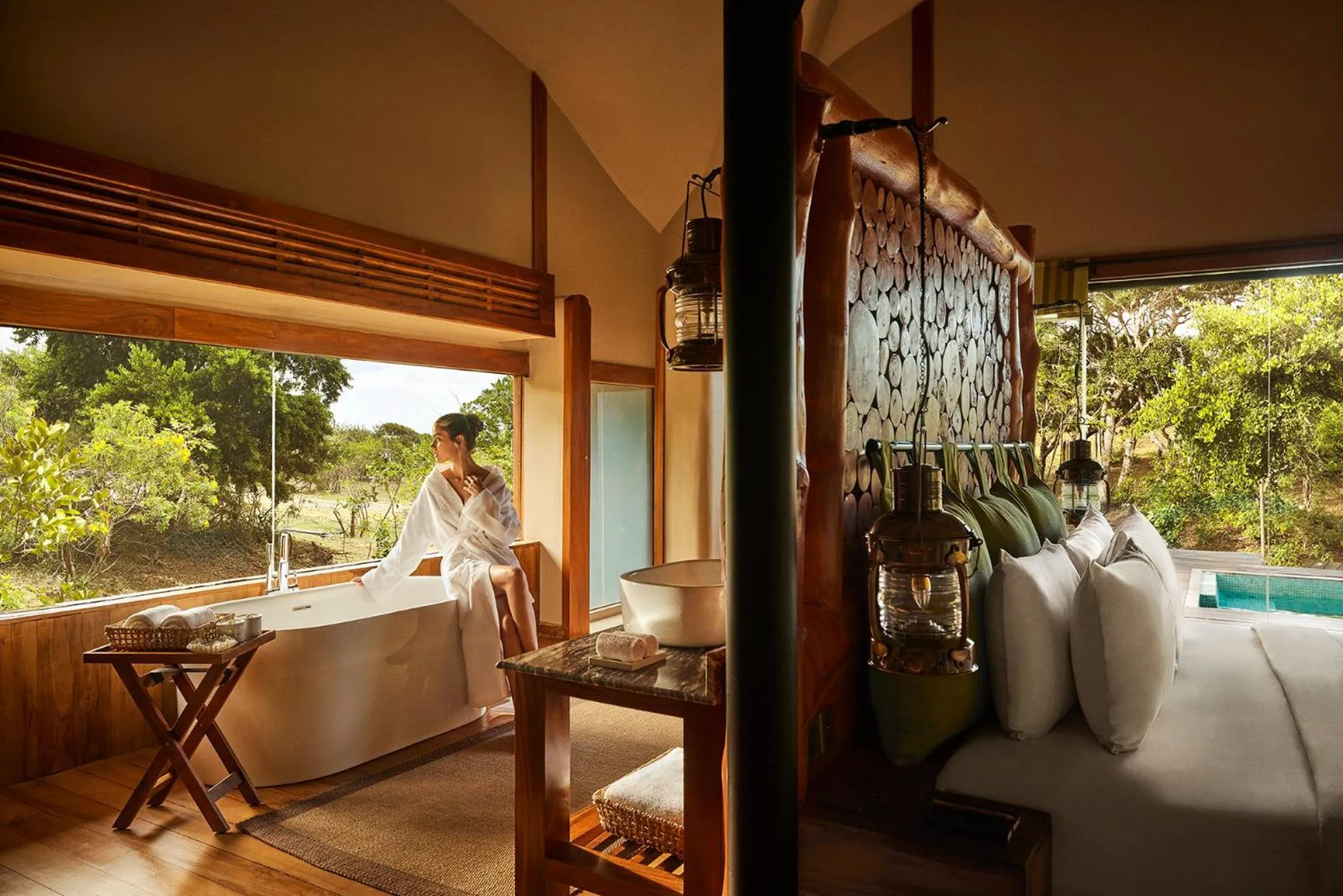 Patio in Uga Chena Huts - Yala - All Inclusive