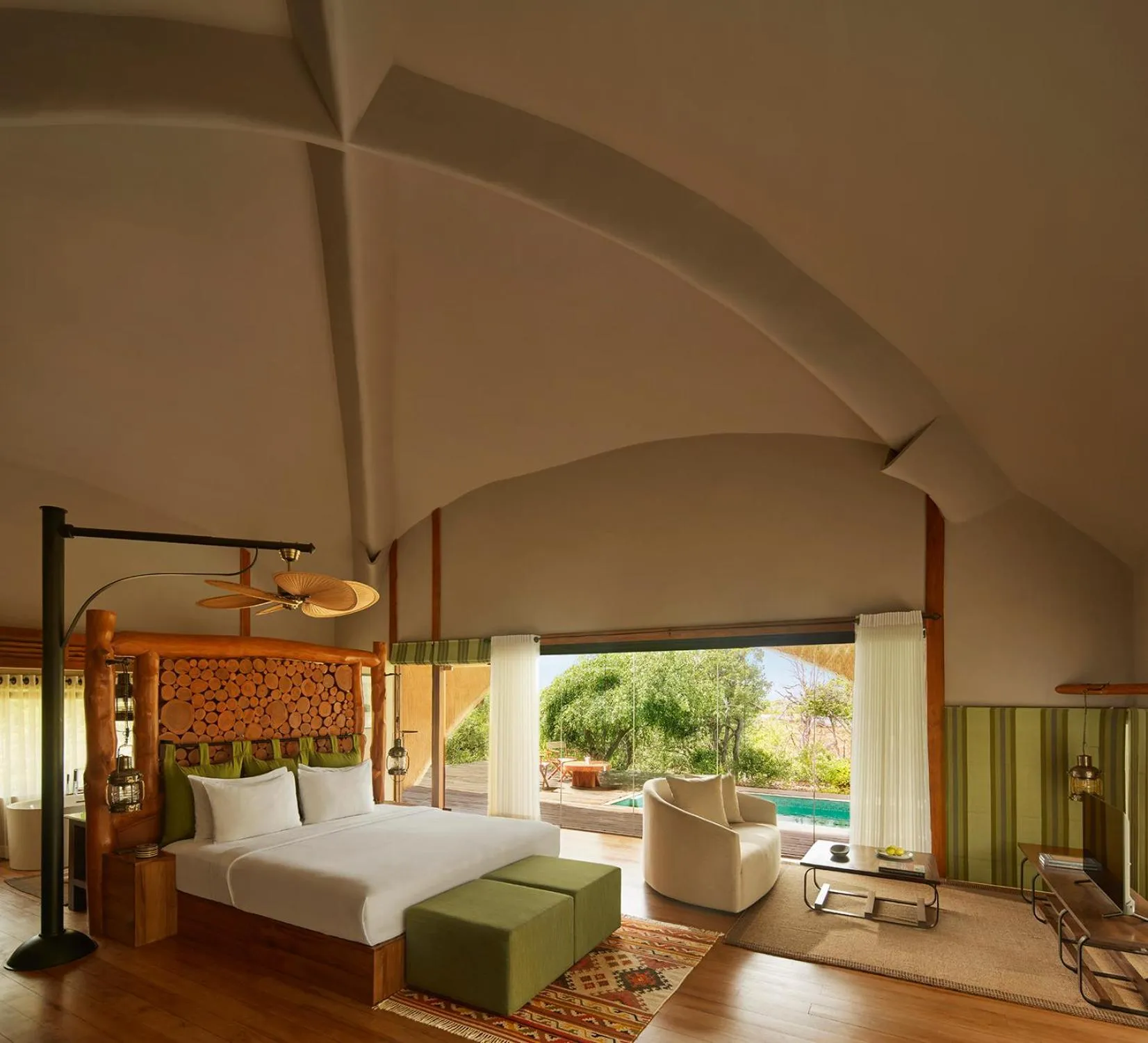 Bed in Uga Chena Huts - Yala - All Inclusive