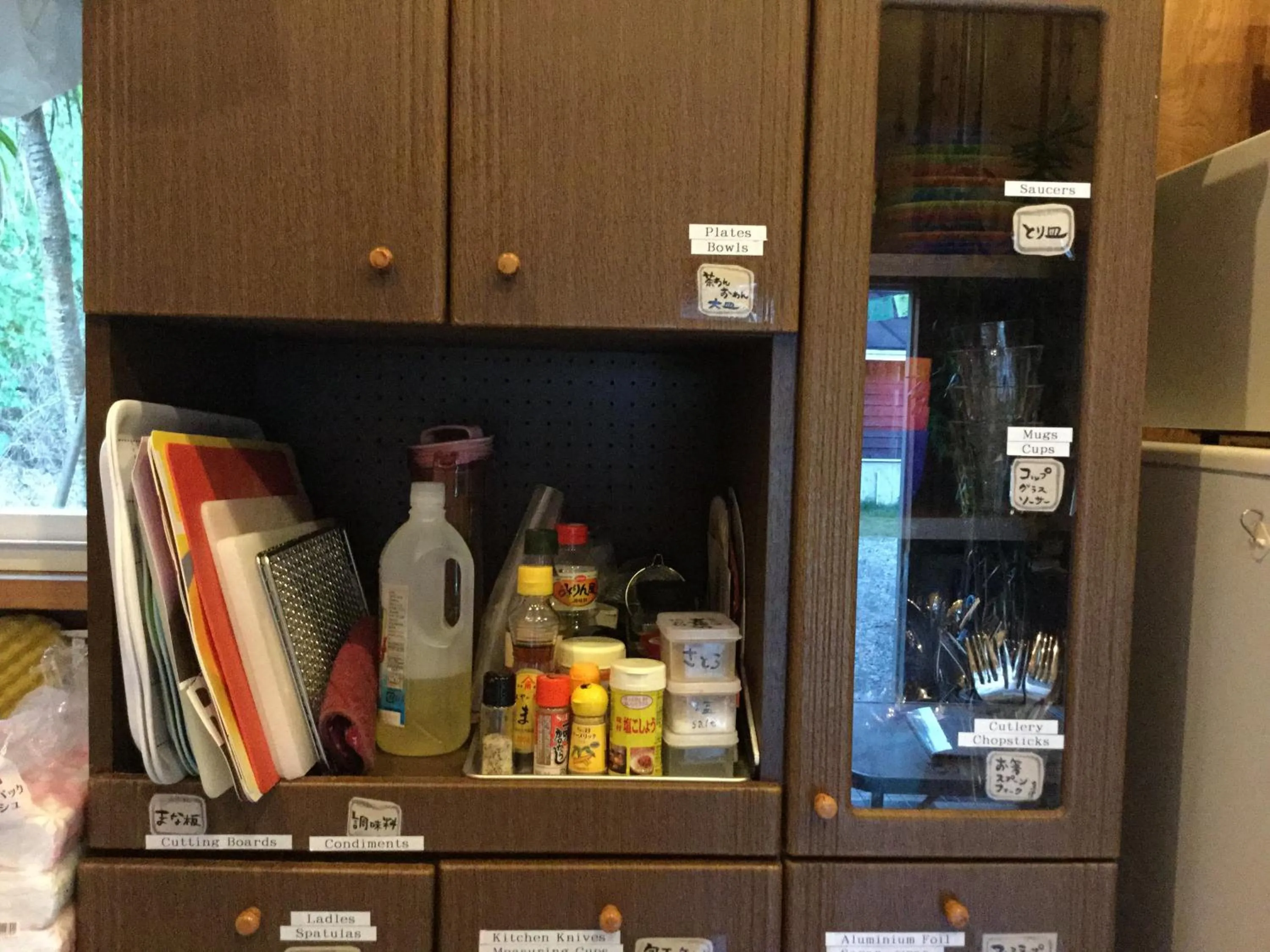 Communal kitchen in Shanti Bungalow