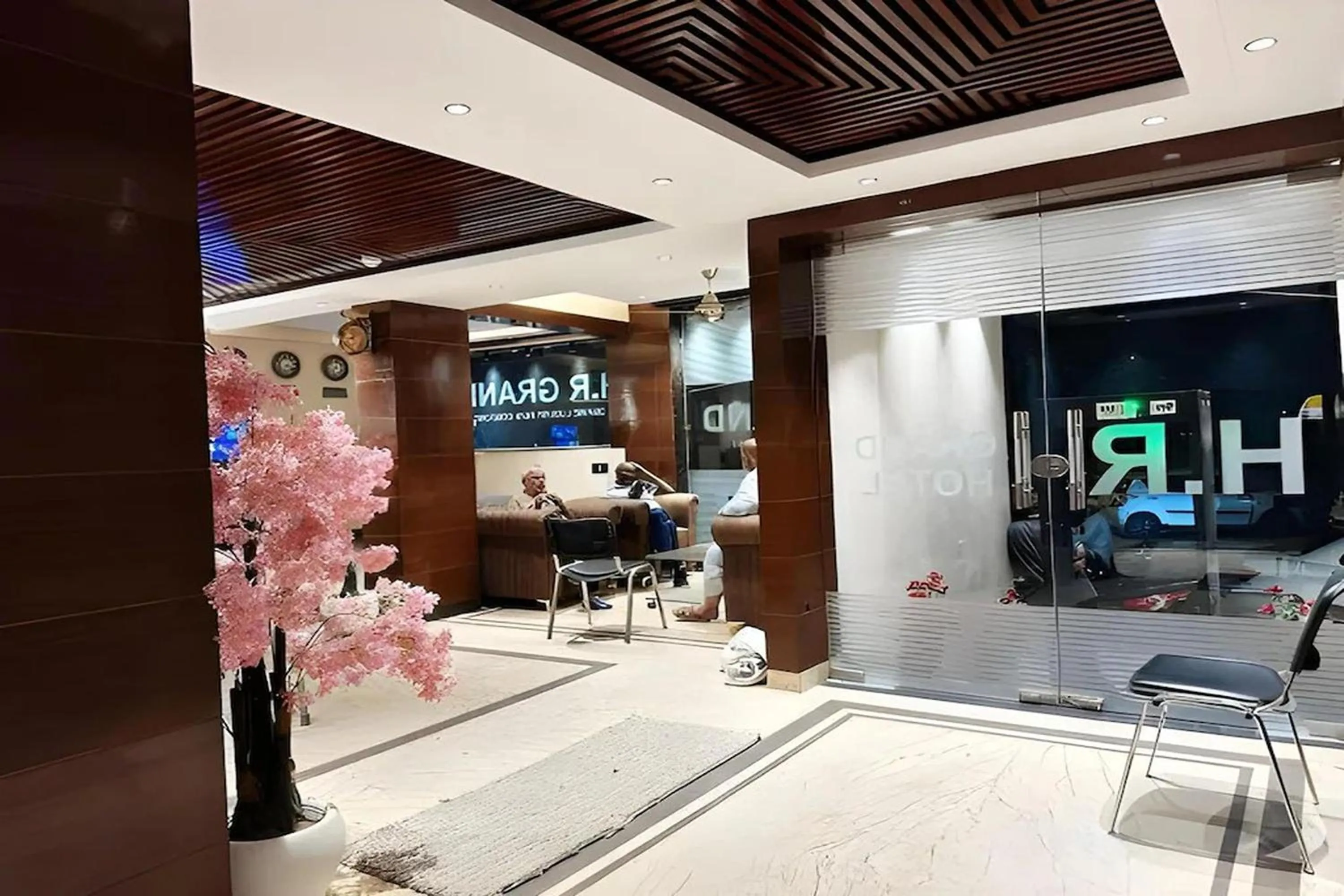 Seating area in HR Grand Hotel
